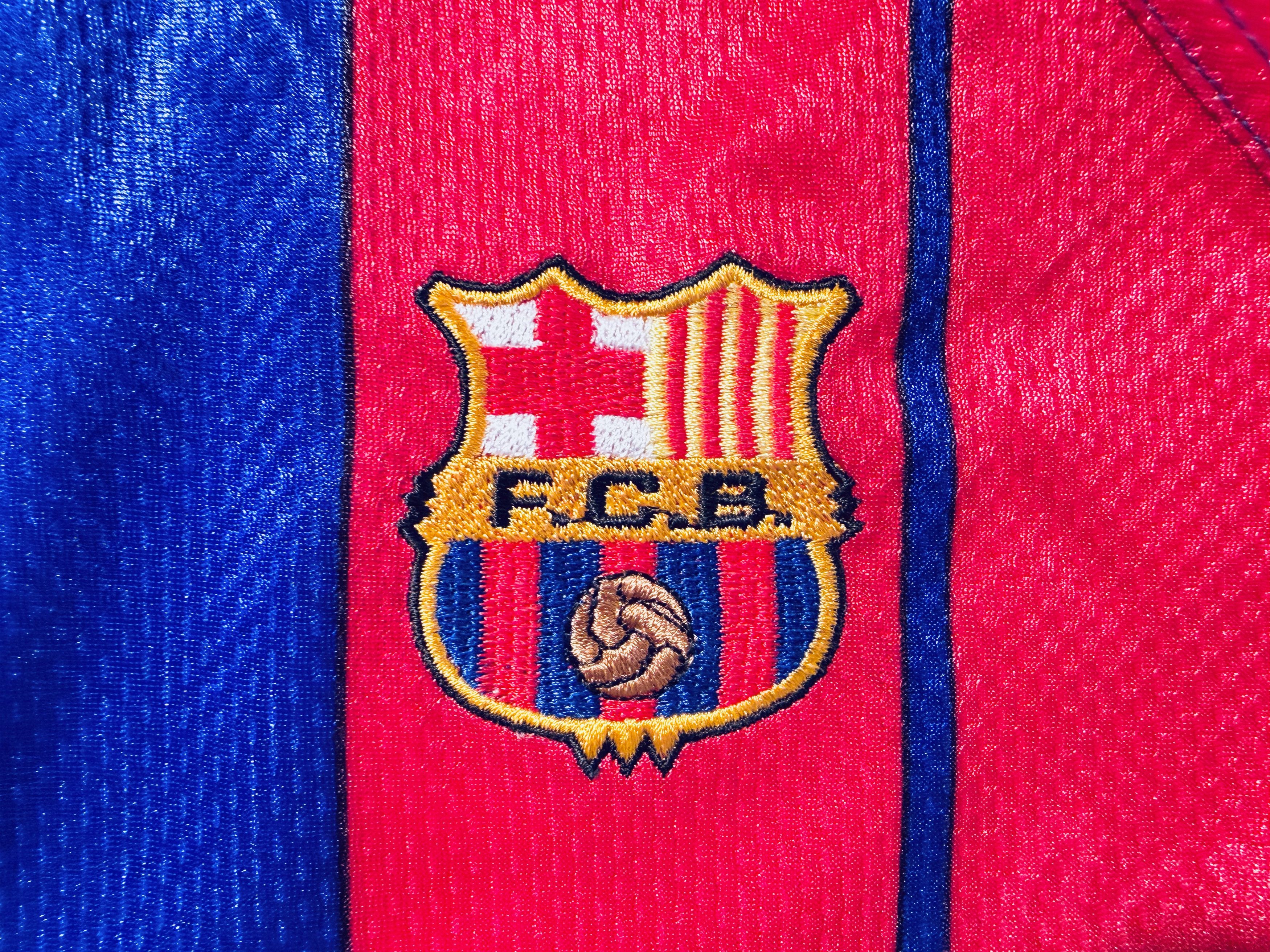 Kappa Barcelona Home Shirt 1997 - 1998 Kappa 97/98 Size US XL / EU 56 / 4 - 7 Thumbnail