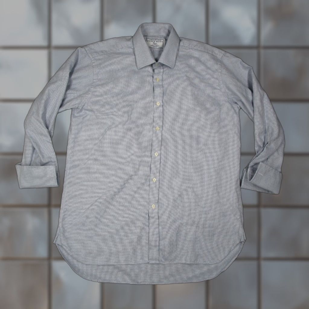Charles Tyrwhitt VINTAGE Charles Tyrwhitt Dress Shirt Men 16.5 33 Blue Check Non-Iron French Cuffs Business Casual Size US XS / EU 42 / 0 - 1 Thumbnail