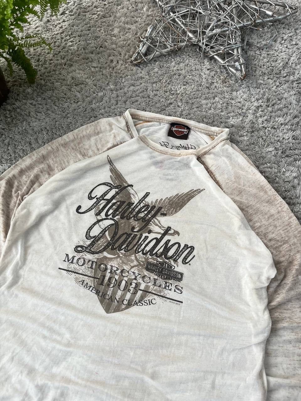 Harley Davidson × Vintage Harley Davidson Long-sleeve Vintage Streetwear Big Logo Rare Size US M / EU 48-50 / 2 - 2 Thumbnail