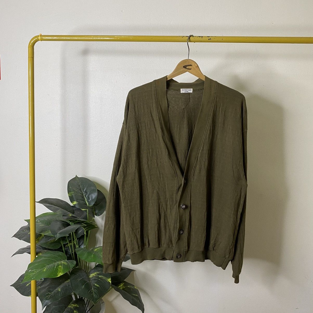 PPFM Peyton Place For Men Green Button Cardigan Size US L / EU 52-54 / 3 - 1 Thumbnail