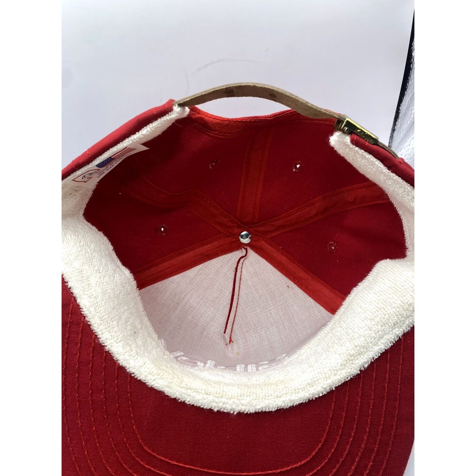 Vintage VINTAGE Snap-Back Baseball Cap Men Red Sibley Corp Adjustable Hat Cap Canvas Cotton Polyester USA Logo 90s? Size ONE SIZE - 7 Thumbnail