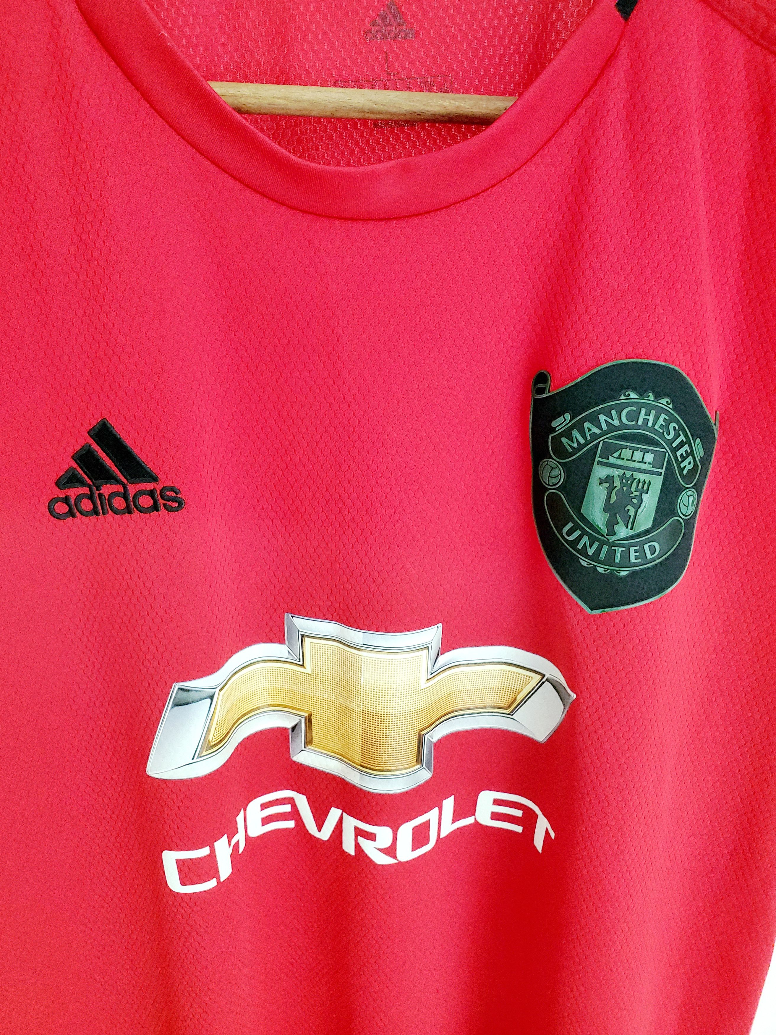 Adidas MANCHESTER UNITED 2019 2020 HOME JERSEY ADIDAS L Size US L / EU 52-54 / 3 - 2 Thumbnail