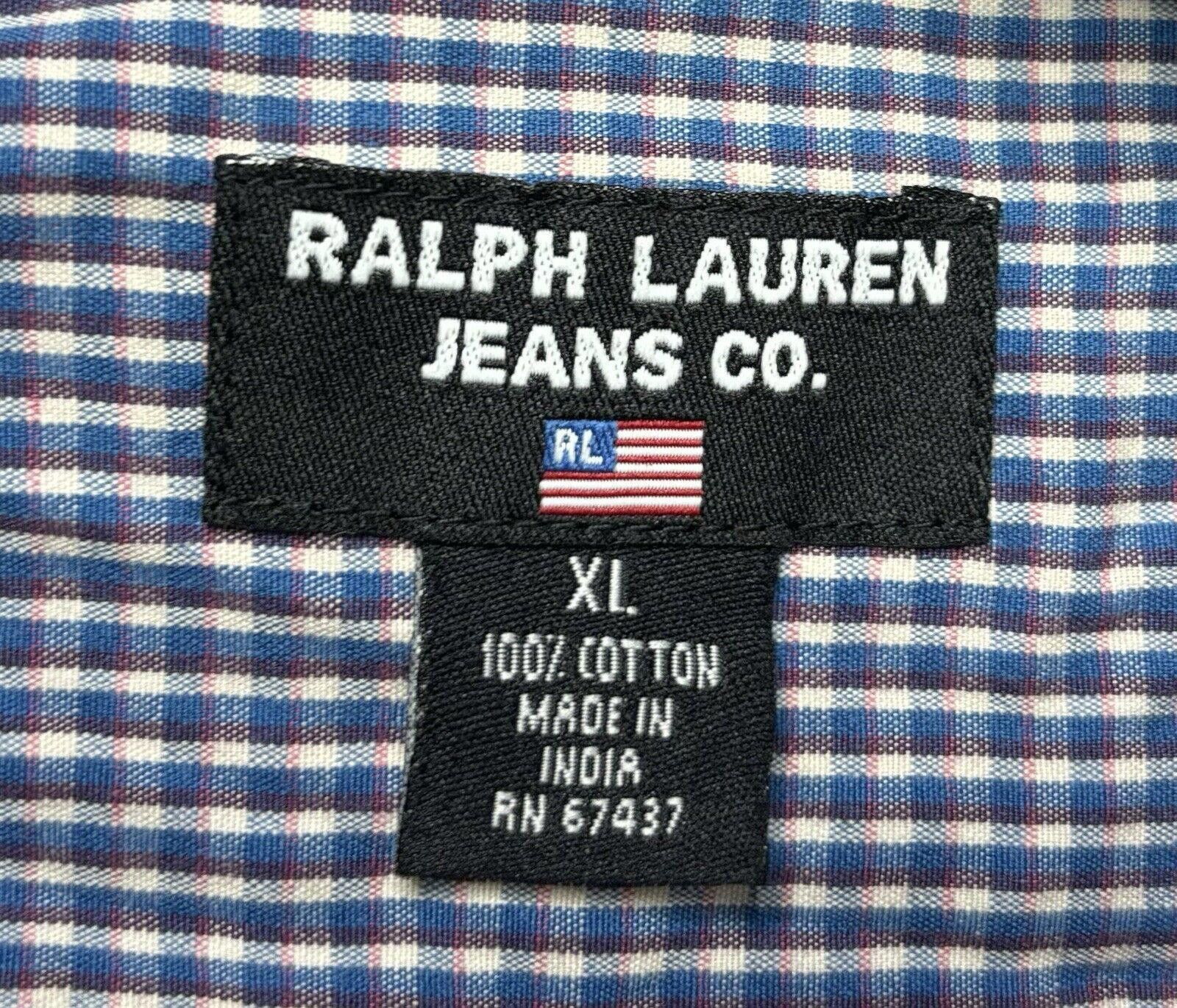 Polo Ralph Lauren Ralph Lauren Polo Jeans Co Shirt XL Plaid Button Up Size US XL / EU 56 / 4 - 2 Thumbnail