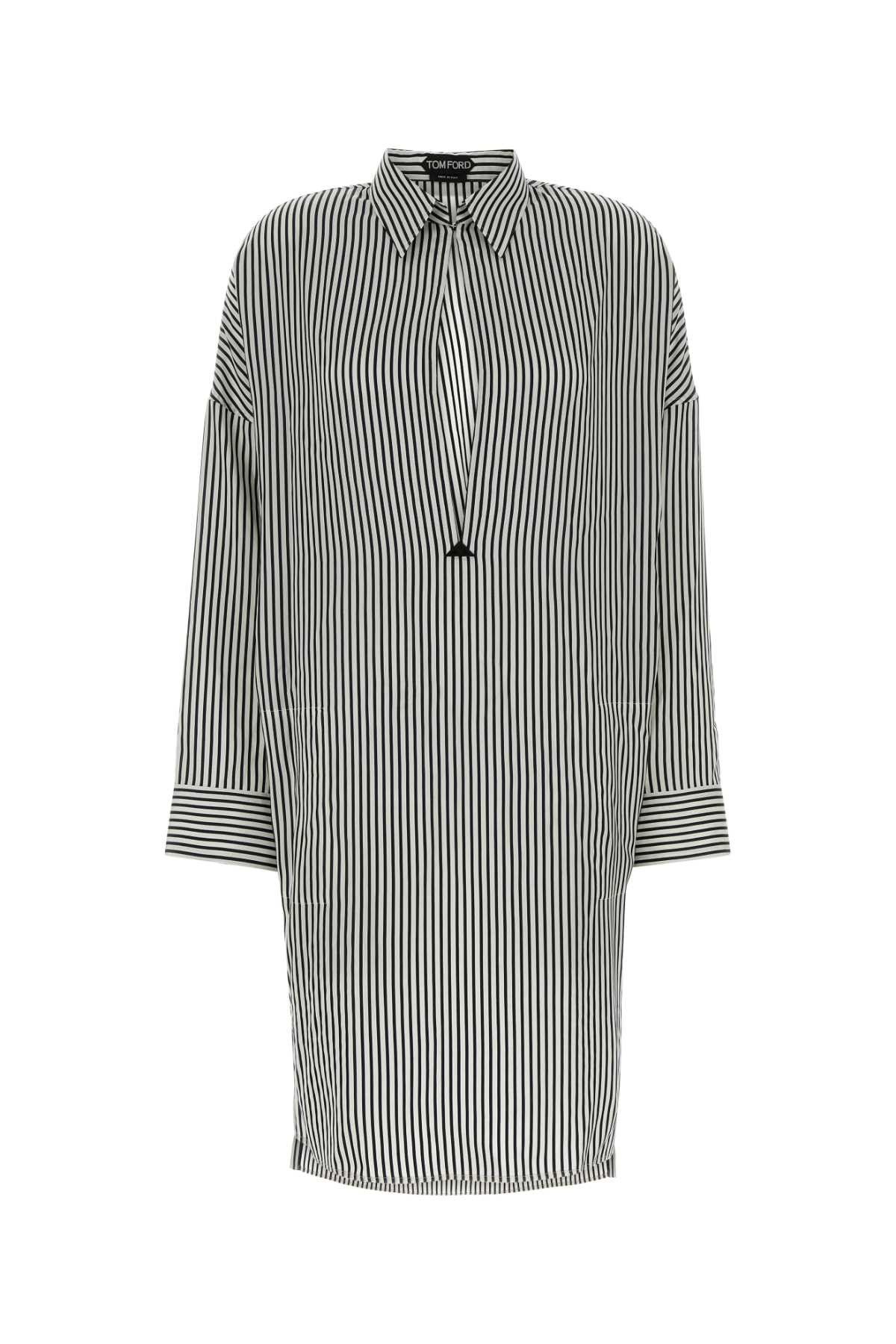 Tom Ford Embroidered Silk Shirt Dress Size S / US 4 / IT 40 - 1 Thumbnail
