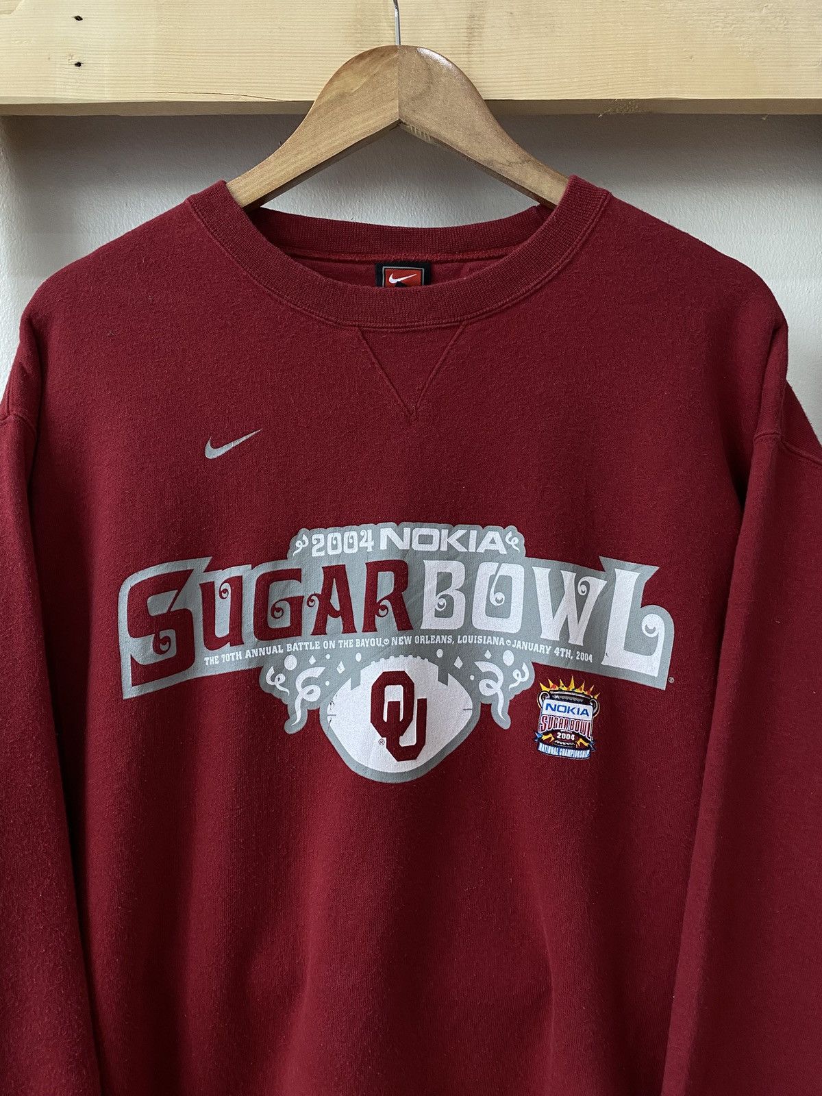 Nike Rare Nike 2004 Nokia Sugar Bowl Crewneck Sweatshirt🏆✨ Size US XL / EU 56 / 4 - 2 Thumbnail