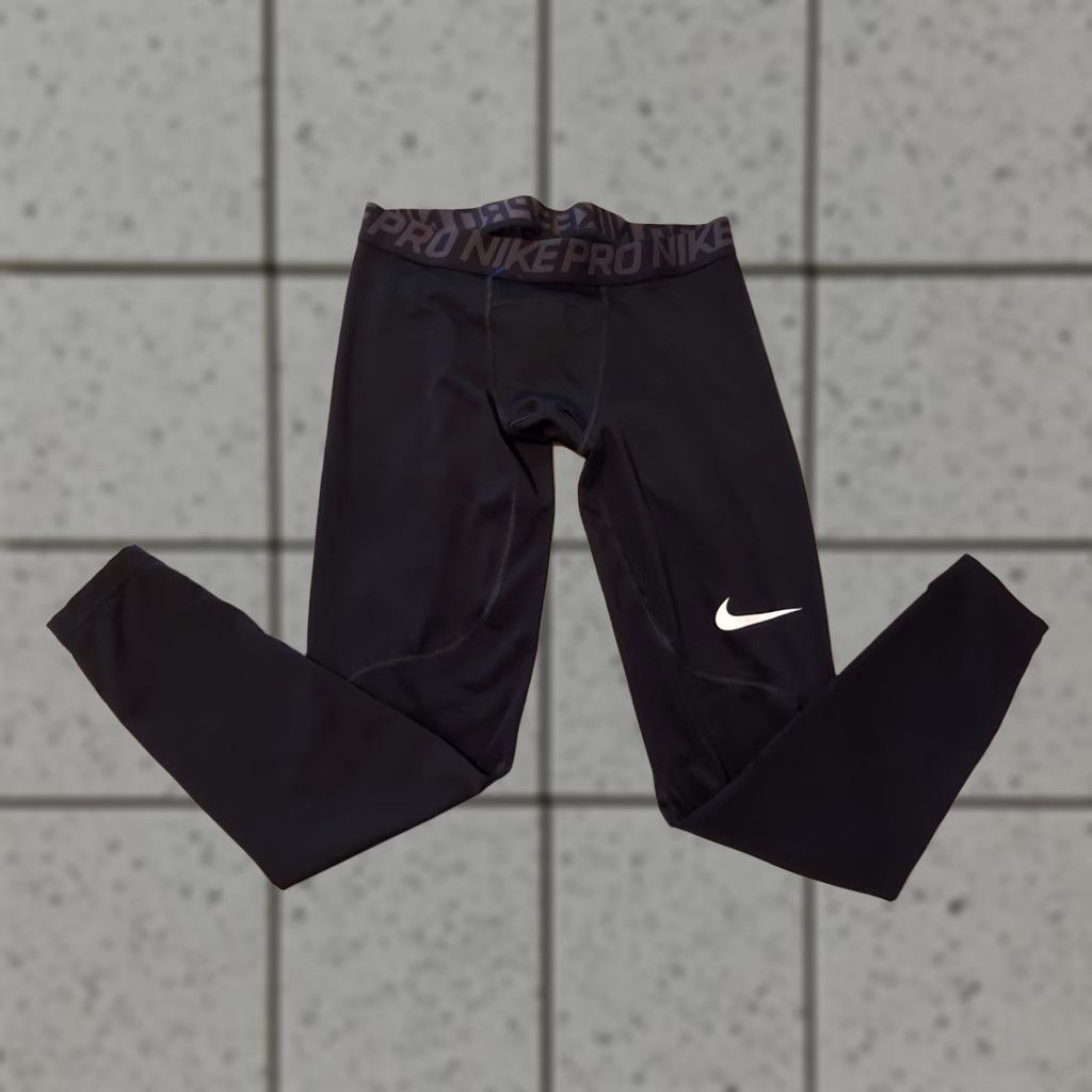Nike Nike Pro Pants Mens L Black Athletic Sweatpants Gym & Training Regular Size Type Size US 33 - 1 Thumbnail