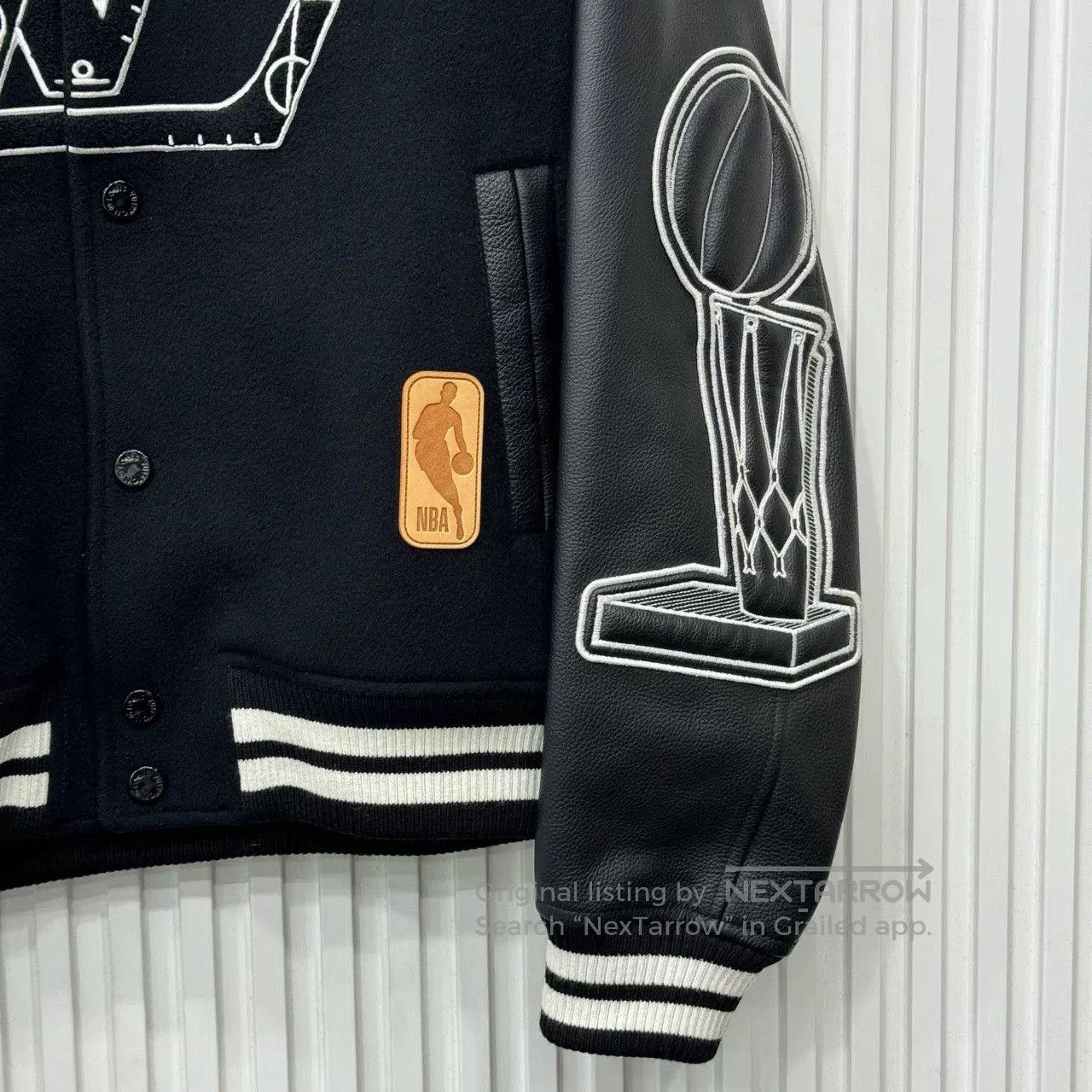 Louis Vuitton Louis Vuitton NBA Flocked Logo Baseball Jacket. Size US L / EU 52-54 / 3 - 3 Thumbnail