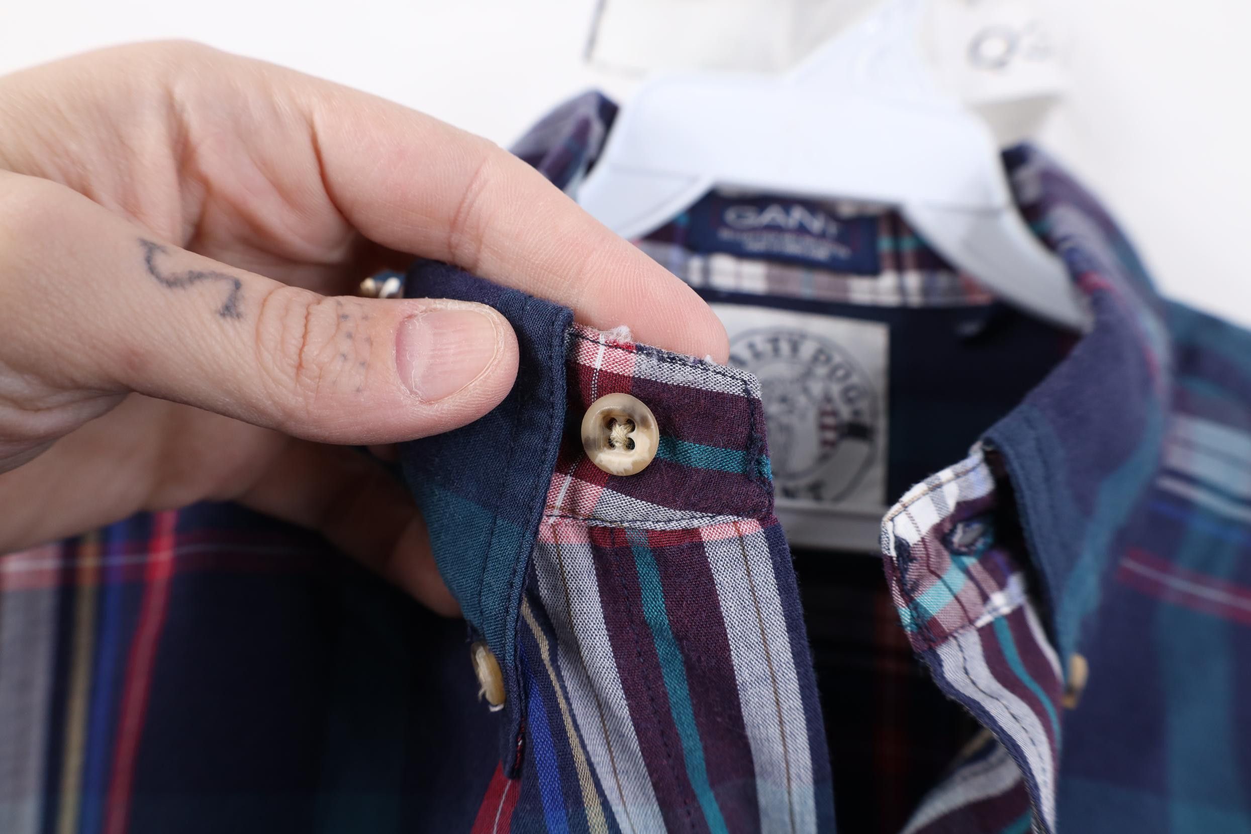 Vintage Vintage 90s Streetwear Madras Collared Button Down Shirt Size US M / EU 48-50 / 2 - 6 Thumbnail