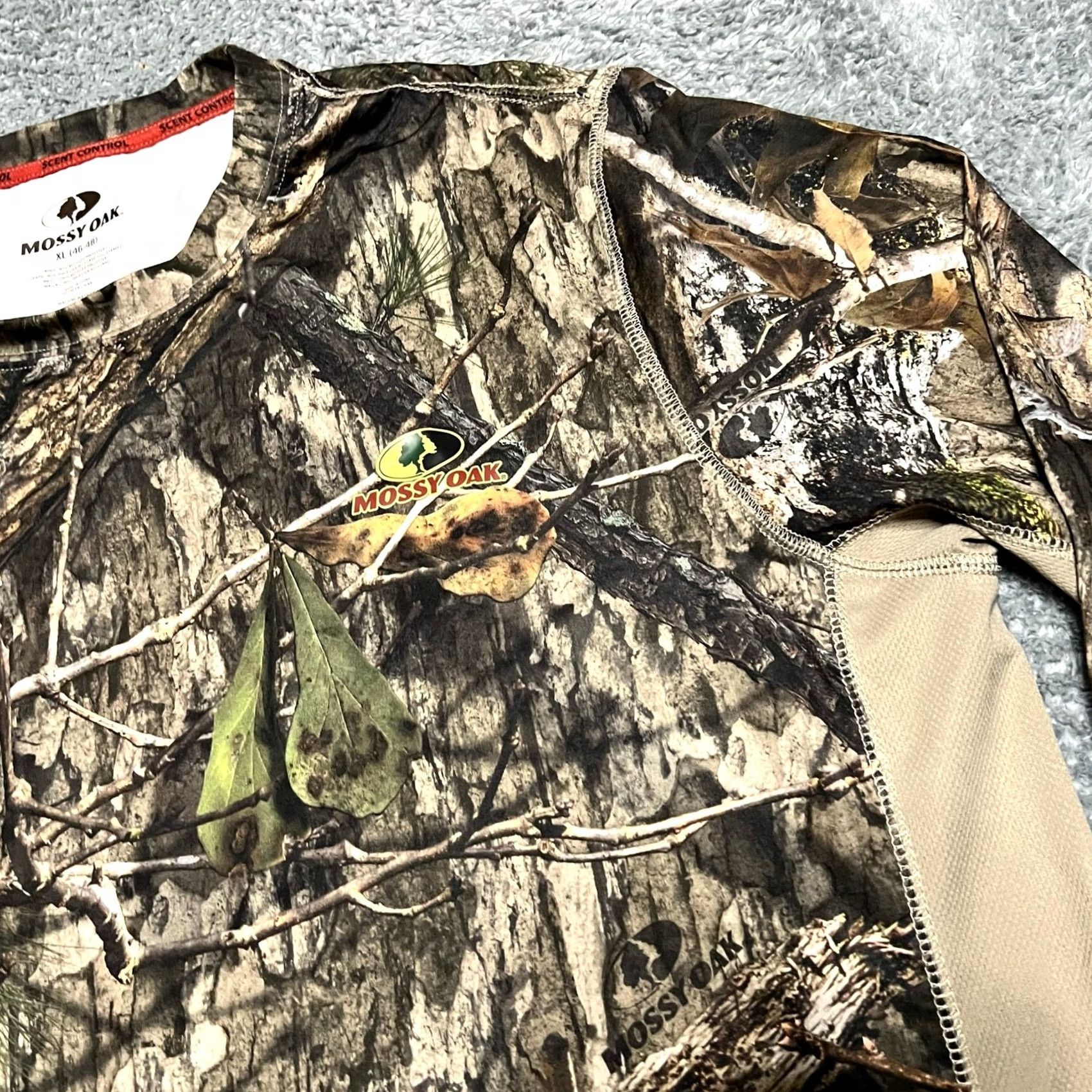Vintage Mossy Oak Fishing Shirt Mens XL Camo Performance Long Sleeve Size US XL / EU 56 / 4 - 2 Thumbnail