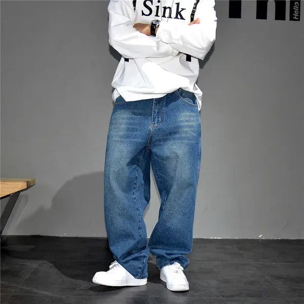 VIBE Street 90’s hiphop washed skateboard hip-hop jeans Size US 31 - 7 Thumbnail