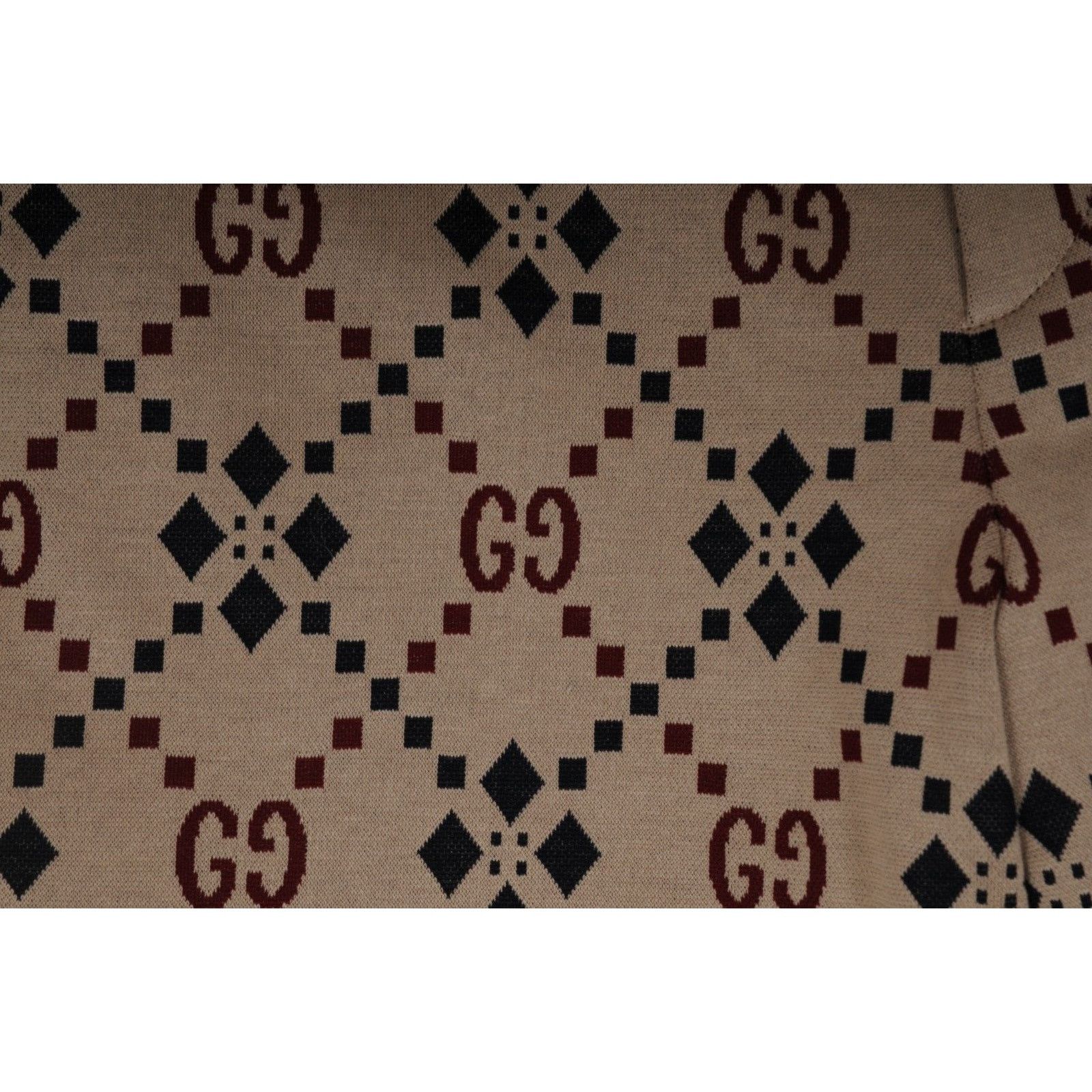 Gucci Bermuda Macro GG Logo Shorts Beige Green Size US 34 / EU 50 - 4 Thumbnail