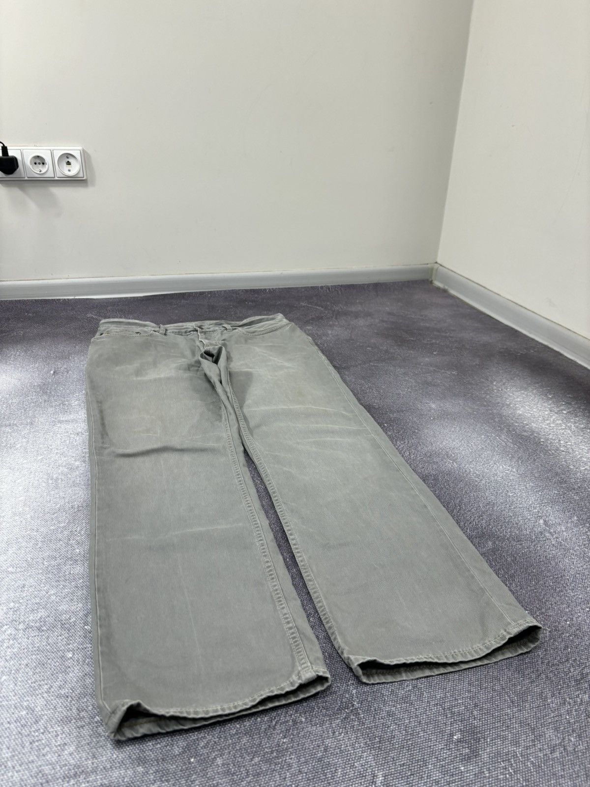 Polo Ralph Lauren Polo Ralph Lauren Men’s Gray Luxury Baggy Pants Jeans Size US 35 - 10 Thumbnail