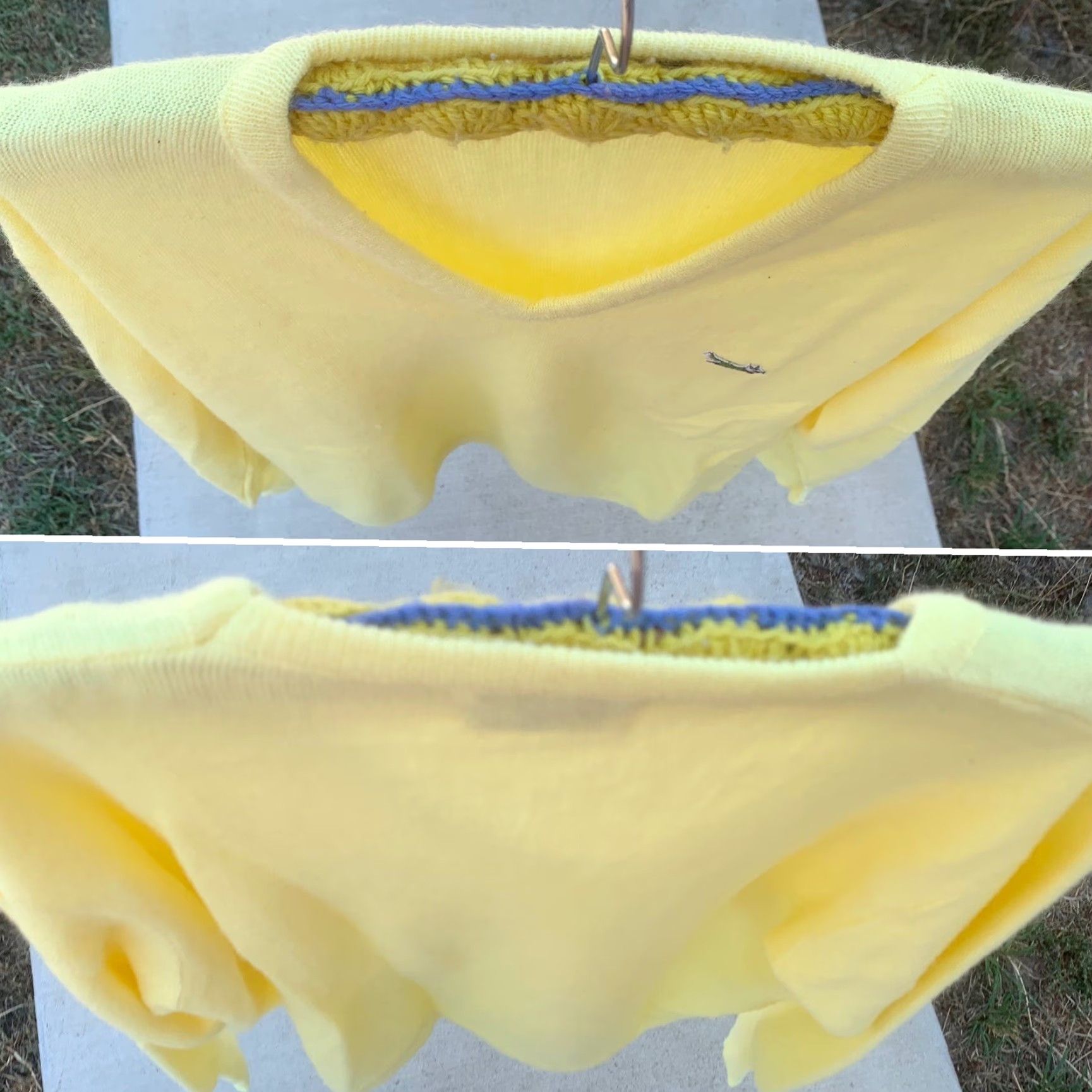 JCPenney VINTAGE The Fox Sweater JCPenney Men L Orlon Acrylic Yellow V-Neck Pullover Knits Solid 70s 80s Winter Seasons Mens Size US L / EU 52-54 / 3 - 5 Thumbnail