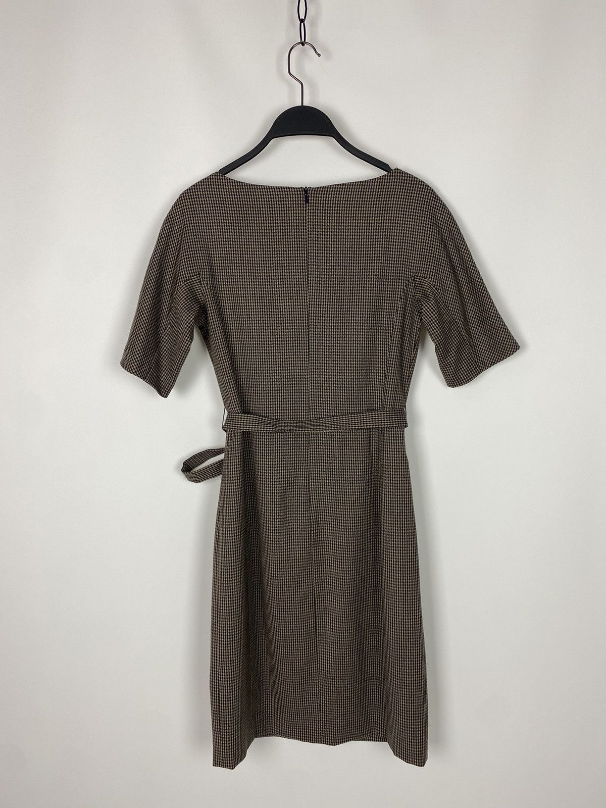 Weekend Max Mara Weekend Max Mara Wool Houndstooth Midi Dress Size S / US 4 / IT 40 - 5 Thumbnail