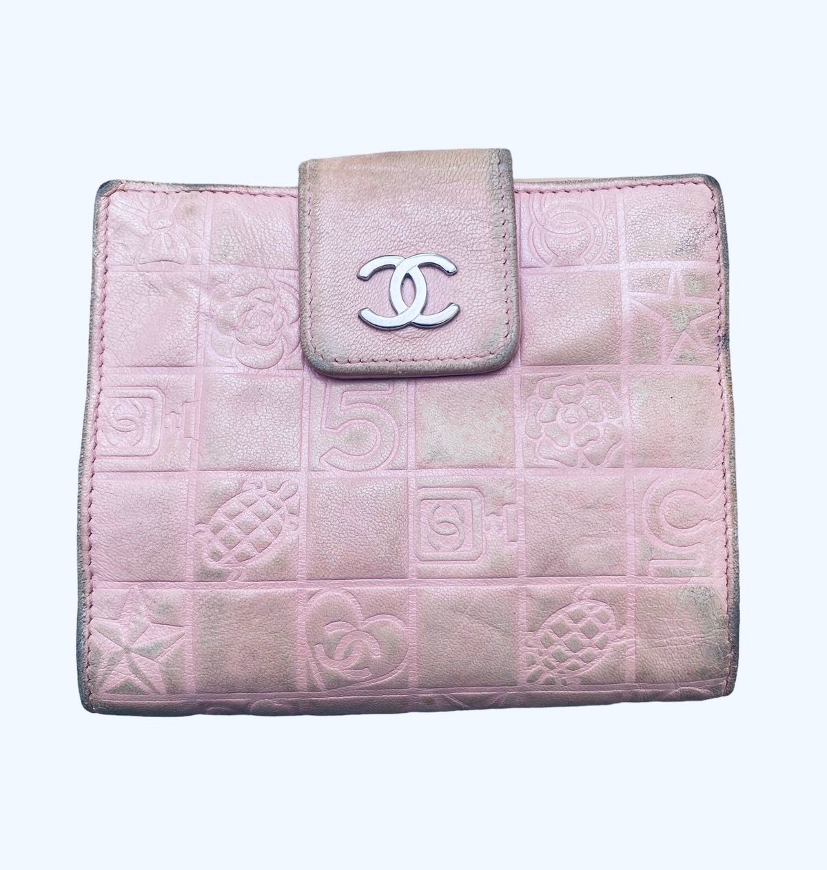 Chanel CHANEL Chain Wallet Quilted Lambskin Black Gold Metal Fittings  AP3035 Matrasse Coco Mark Heart CC Mini Shoulder Bag Random Serial No Cash  on Delivery