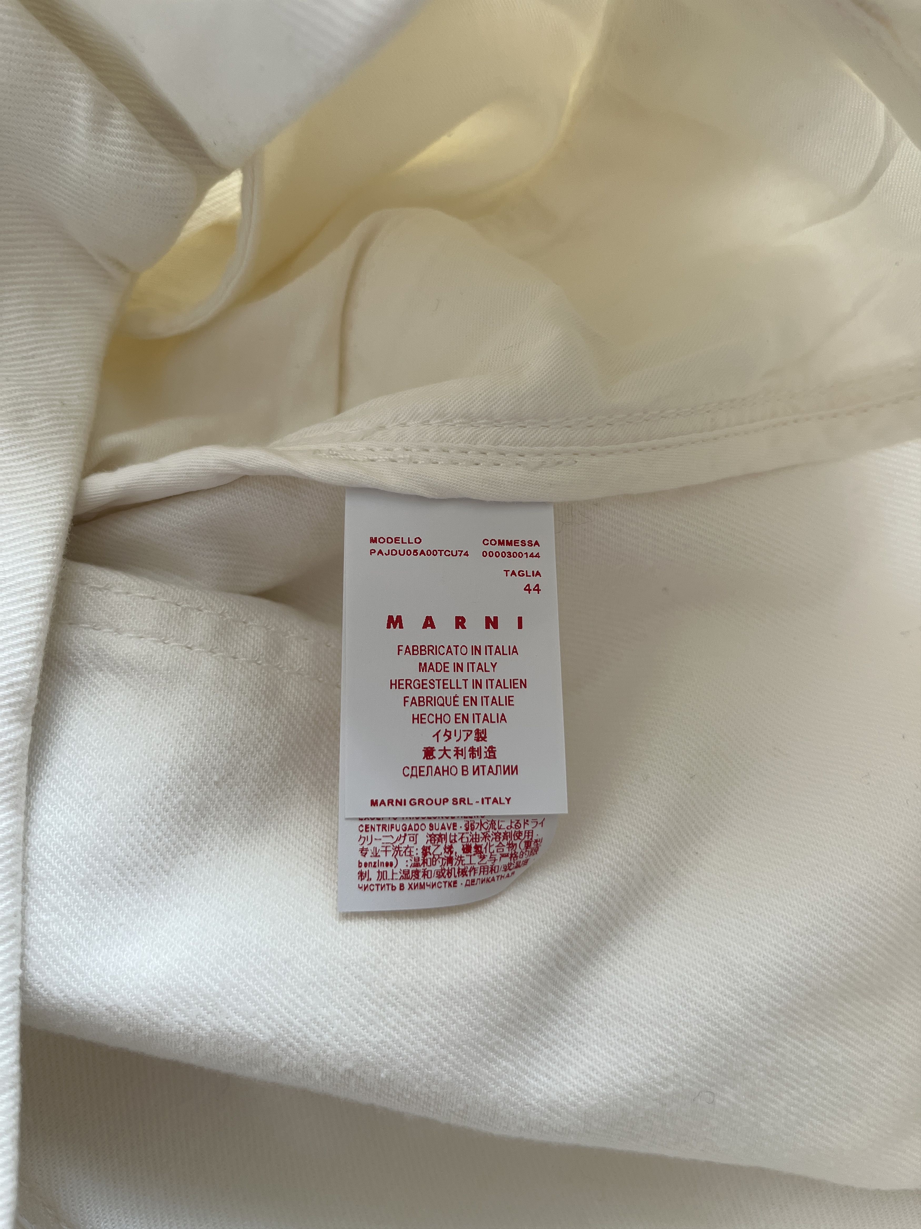 Marni ⚡️QUICK SALE⚡️Marni Stone White Wide Leg Pants Trousers Size 34" / US 12 / IT 48 - 4 Thumbnail