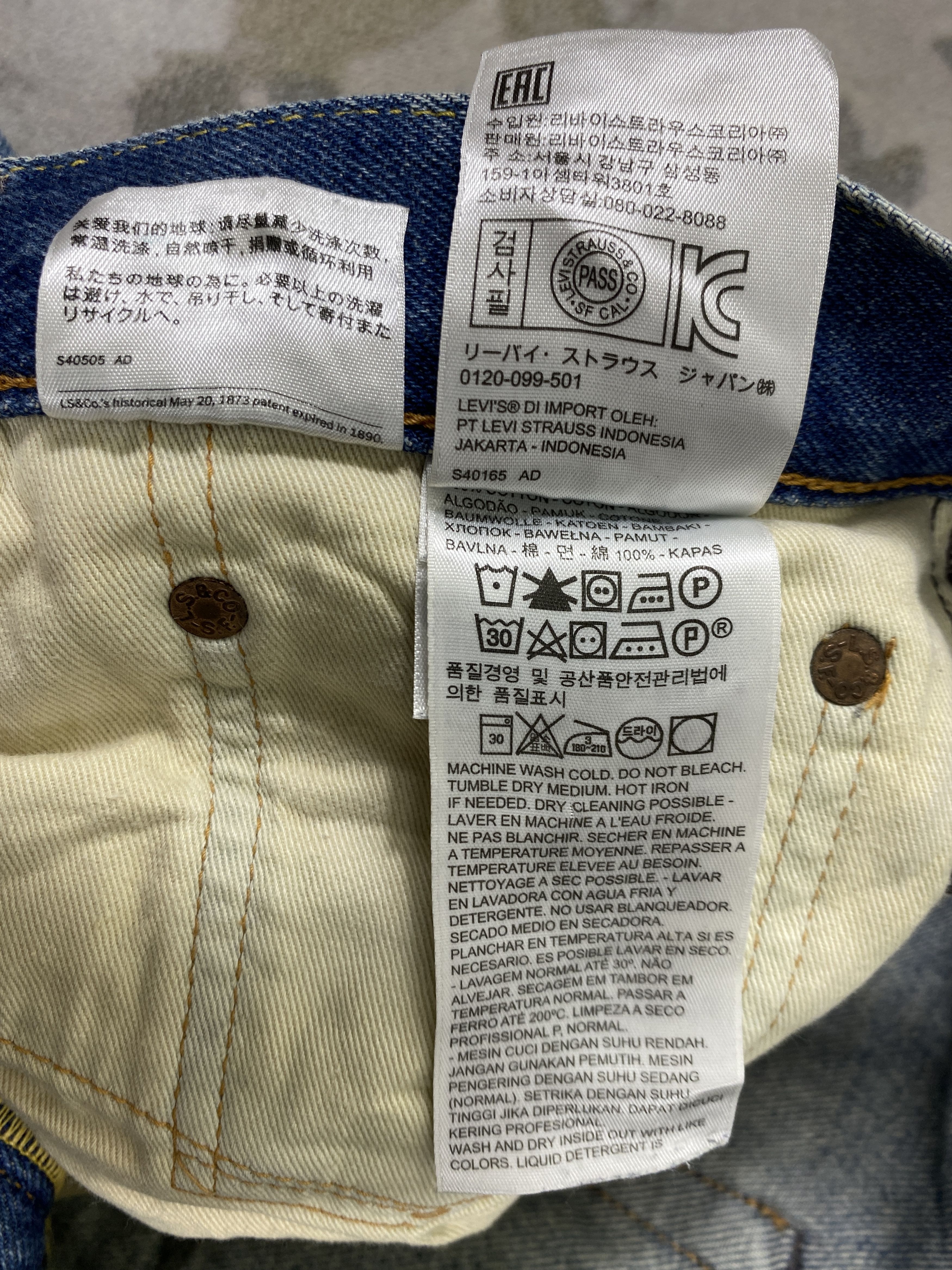 Levi's Distressed Blue Vintage Levi's 502 Jeans 33x29 Denim- JN3848 Size US 33 - 10 Thumbnail
