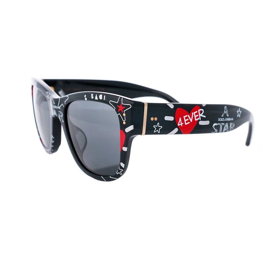Dolce & Gabbana DOLCE & GABBANA DG 4338 Graffitti Star Heart Sunglasses Size ONE SIZE - 1 Thumbnail