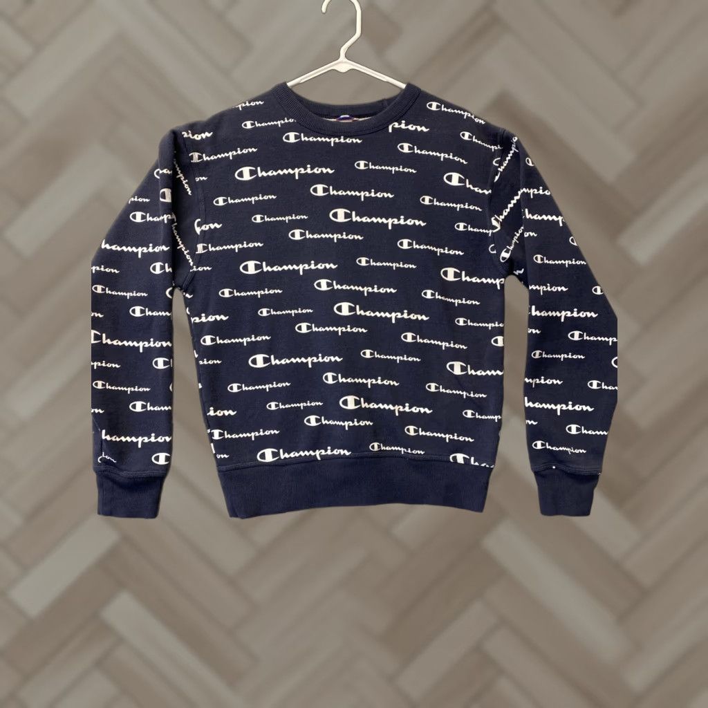 Champion CHAMPION Sweatshirt Men’s Crewneck Pullover Size S Navy Logo 90s Style Size US S / EU 44-46 / 1 - 1 Thumbnail