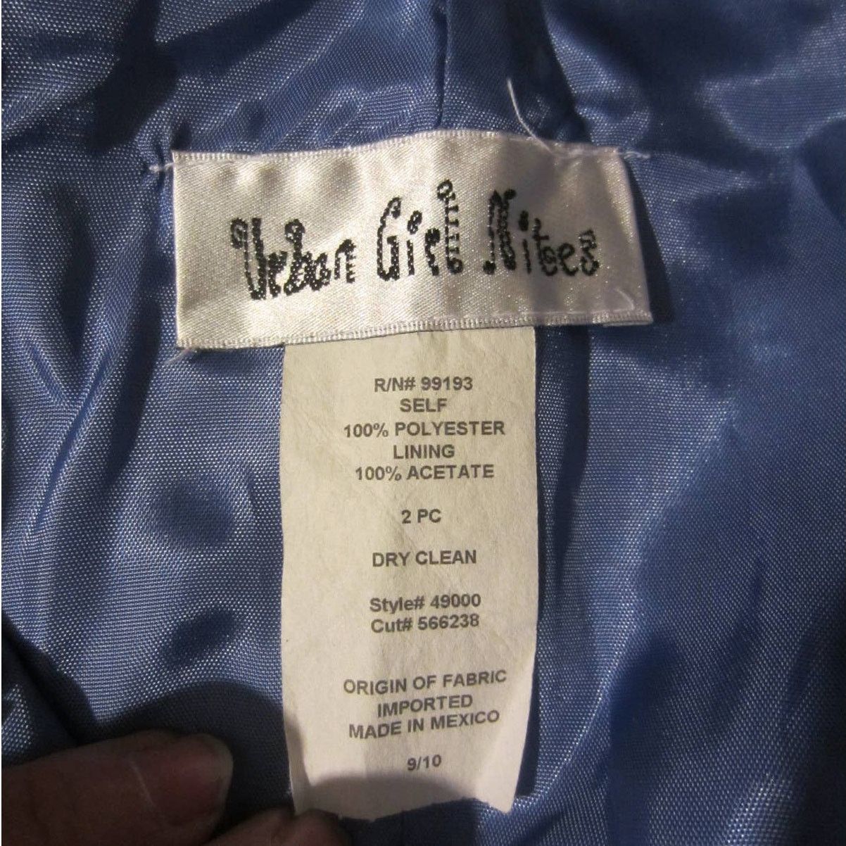 Other Urban Girl Nites Strapless Satin Gown Blue Prom Dress 9/10 Size M / US 6-8 / IT 42-44 - 4 Thumbnail