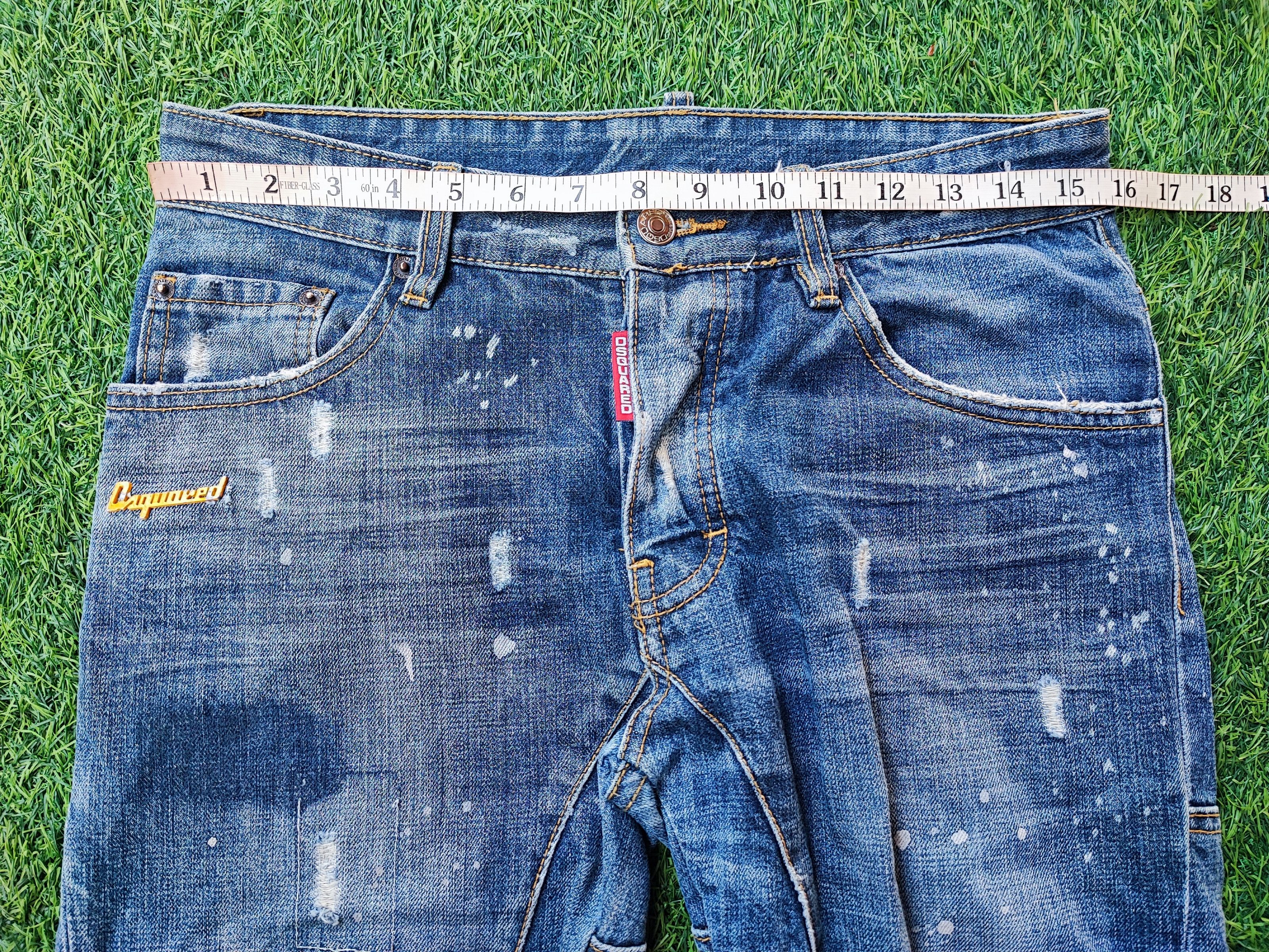 Dsquared2 Dsquared2 Thrashed Distressed Jeans ERD Grunge Chrome Size US 31 - 5 Thumbnail