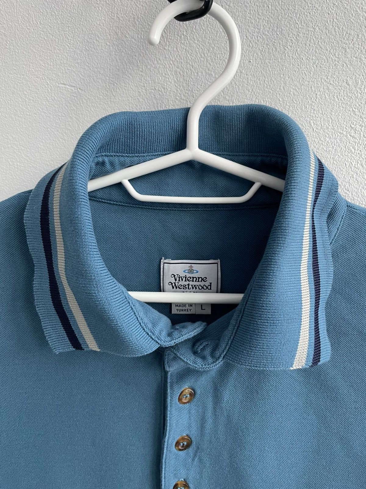 Vivienne Westwood Vivienne Westwood Orb Logo Polo Shirt T Shirt Tee Navy Blue Size US L / EU 52-54 / 3 - 6 Thumbnail