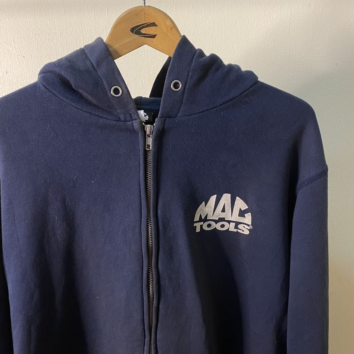 Vintage Vintage 1990s Mac Tools Zip Up Hoodie Size US L / EU 52-54 / 3 - 6 Thumbnail