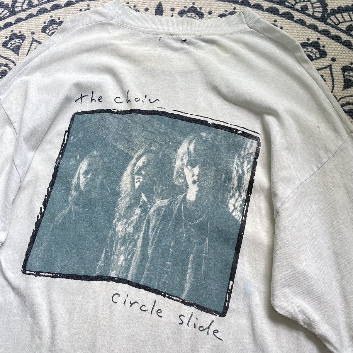 Band Tees Thrashed Faded Vintage 90s The Choir Band ERD GRUNGE TSHIRT Size US XL / EU 56 / 4 - 3 Thumbnail