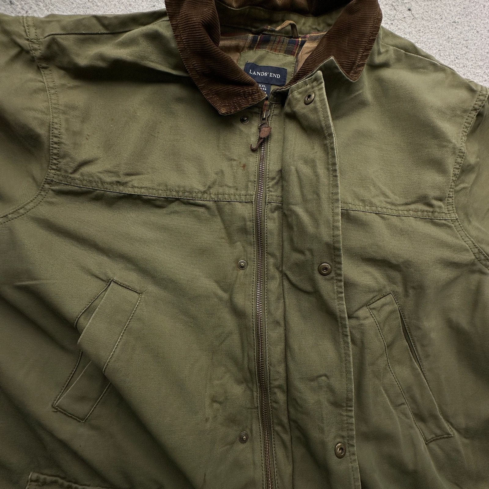 Lands' End Lands End Duck Canvas Lined Chore Work Coat Jacket Mens XXL Size US XXL / EU 58 / 5 - 11 Thumbnail