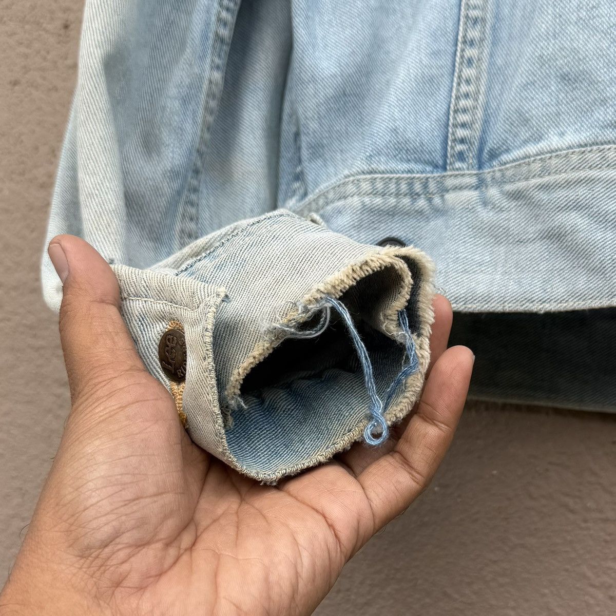 Lee Vintage Lee Riders Denim Jacket Light Wash Faded 70s 80s Size US L / EU 52-54 / 3 - 10 Thumbnail