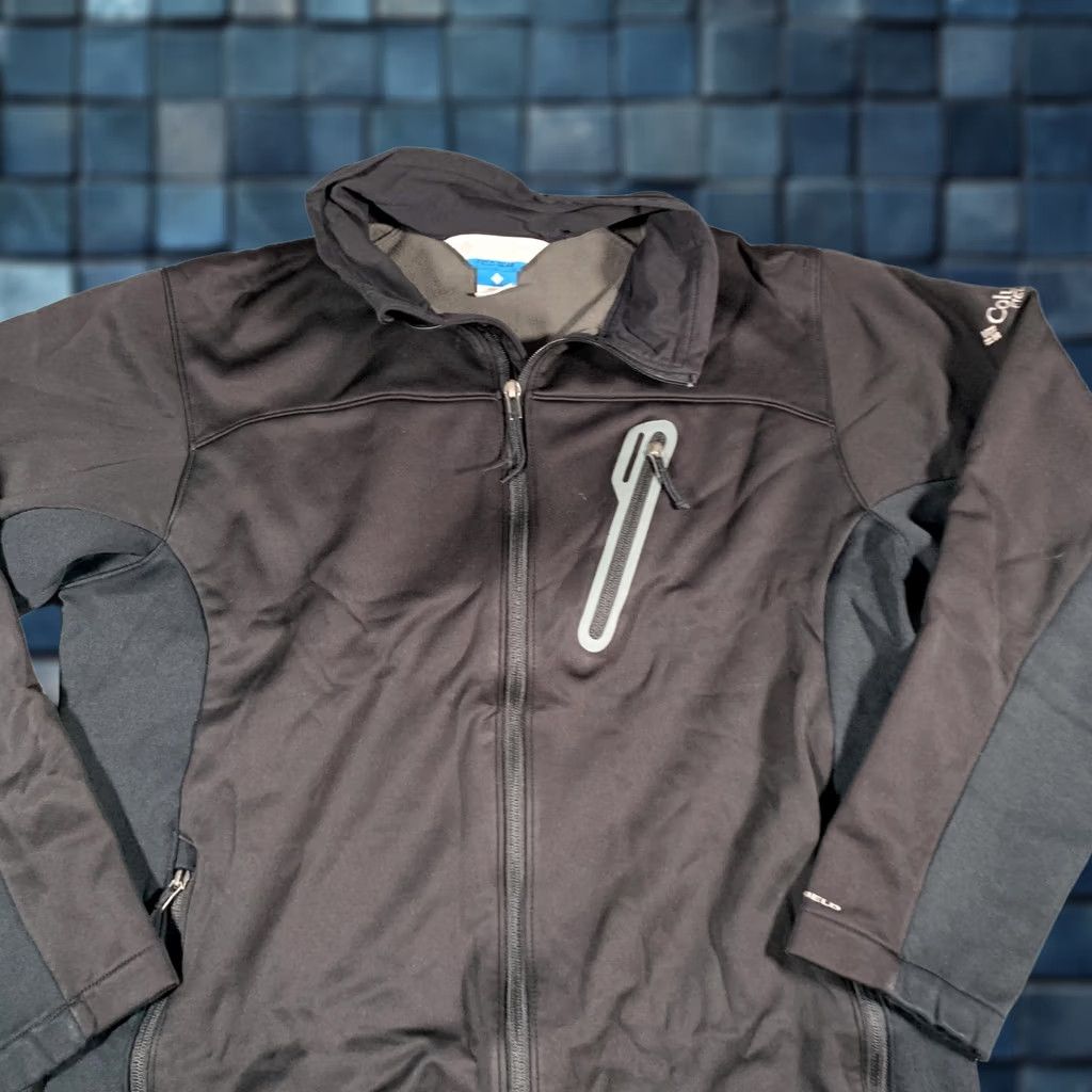 Vintage Columbia Field Gear Jacket Mens Large Black Omni-Shield Softshell Fleece Lined Size US L / EU 52-54 / 3 - 1 Thumbnail