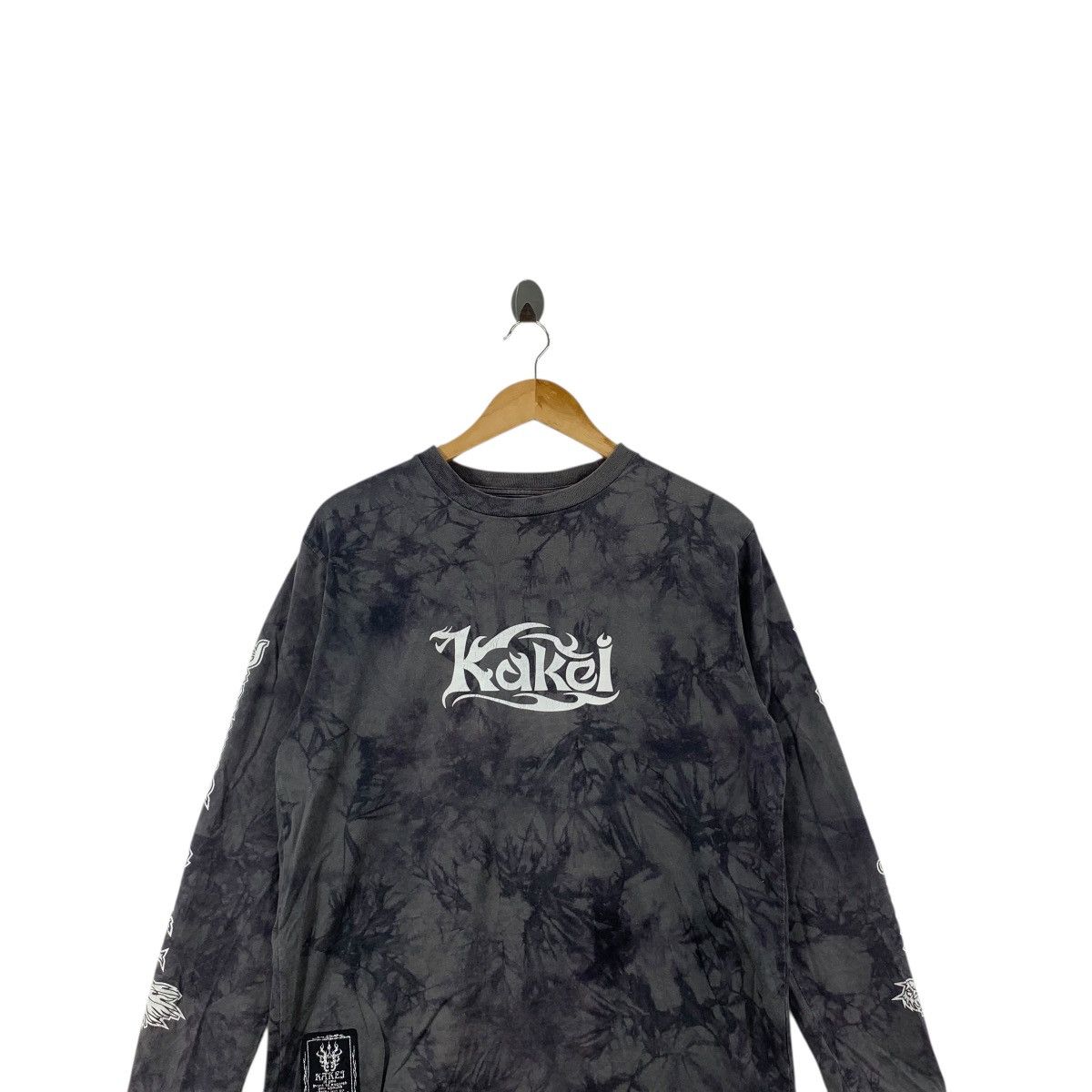 Other KAKEI JAPAN DRAGON Tribal Tie Dye Flame Tee Shirt Top Japan Size US L / EU 52-54 / 3 - 2 Thumbnail