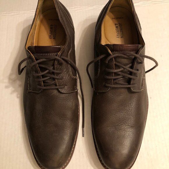 Johnston & Murphy JOHNSTON & MURPHY MEN'S LEATHER DRESS SHOES SIZE: 12 M Size US 12 / EU 45 - 1 Thumbnail