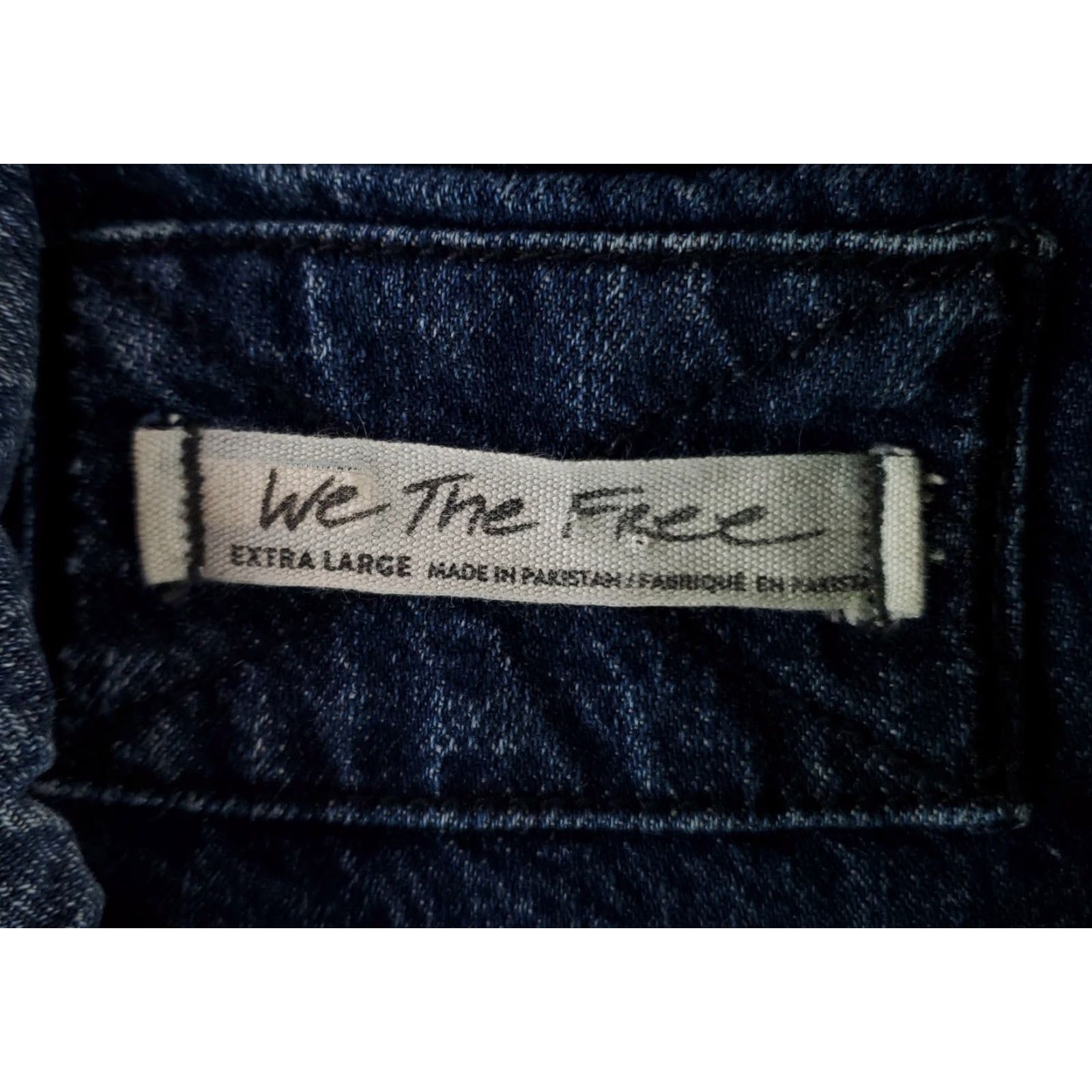 Vintage We The Free Denim Shirt Jacket Snap Blue Long Sleeve Womens XL Shirt Jacket Women Blue Denim XL Size XL / US 12-14 / IT 48-50 - 2 Thumbnail
