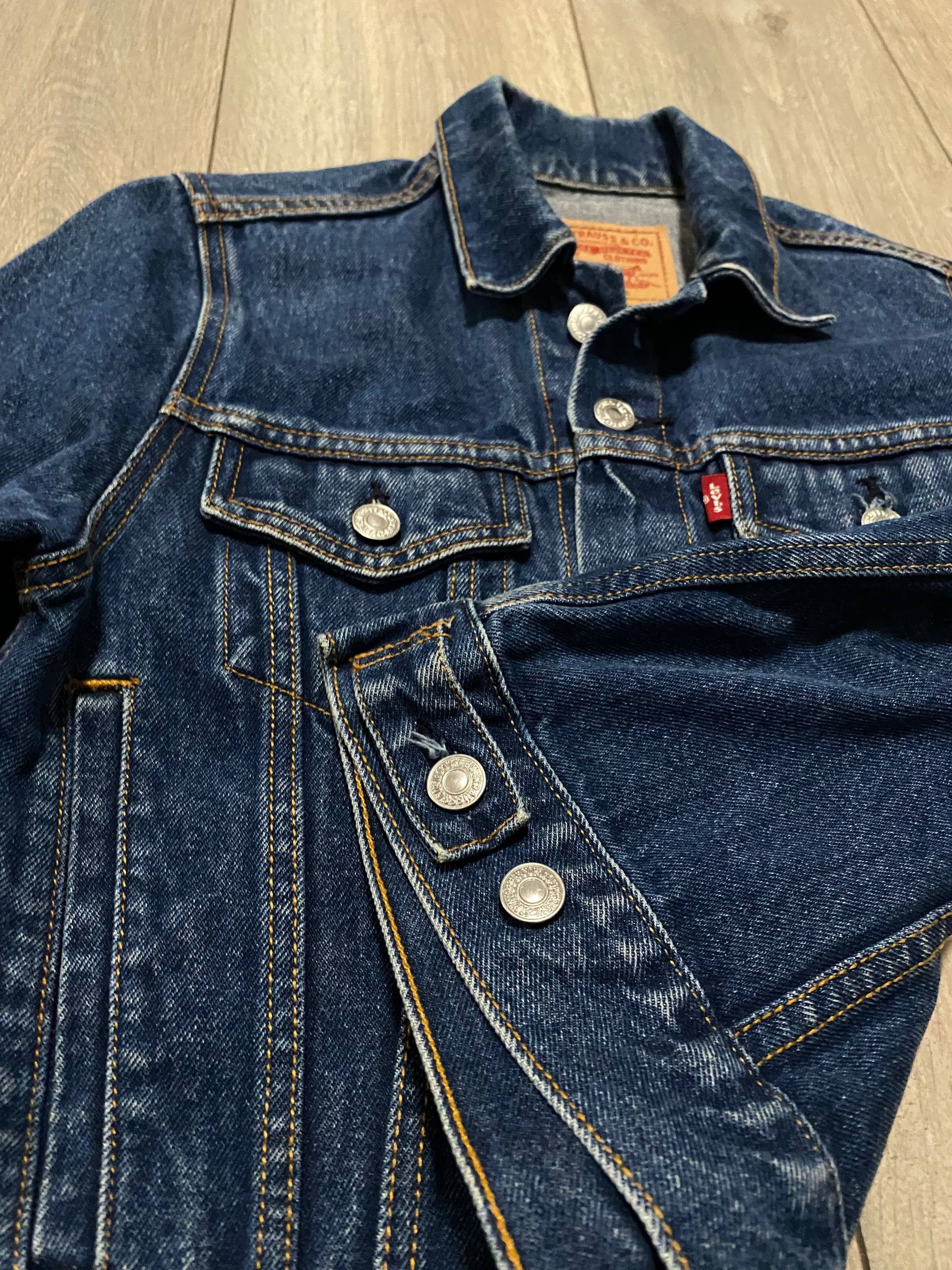 Levi's Levi’s Jacket Jeans Denim Blue Y2K Avant Garde Size: S Size S / US 4 / IT 40 - 4 Thumbnail