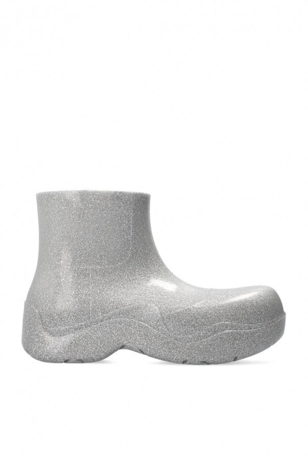 o1n1vont0524 Puddle Ankle Boots in Silver