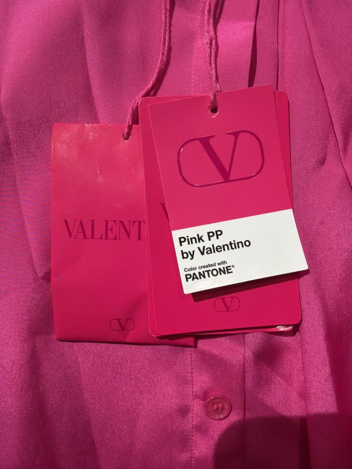 Valentino Valentino PP Silk Button up Shirt Size US M / EU 48-50 / 2 - 7 Thumbnail
