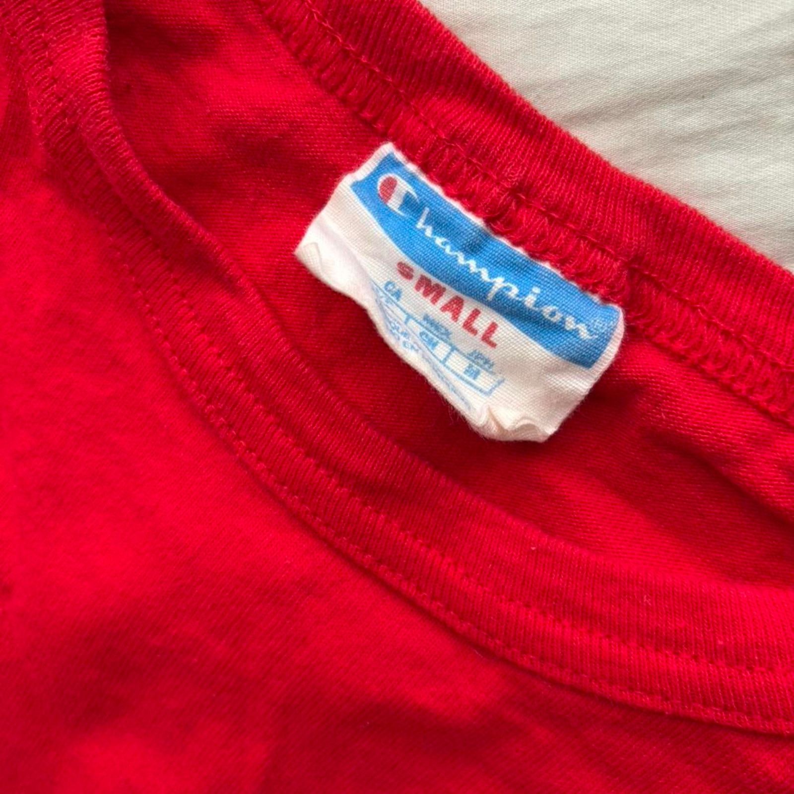Champion Red stitched champion small t shirt Size US S / EU 44-46 / 1 - 2 Thumbnail