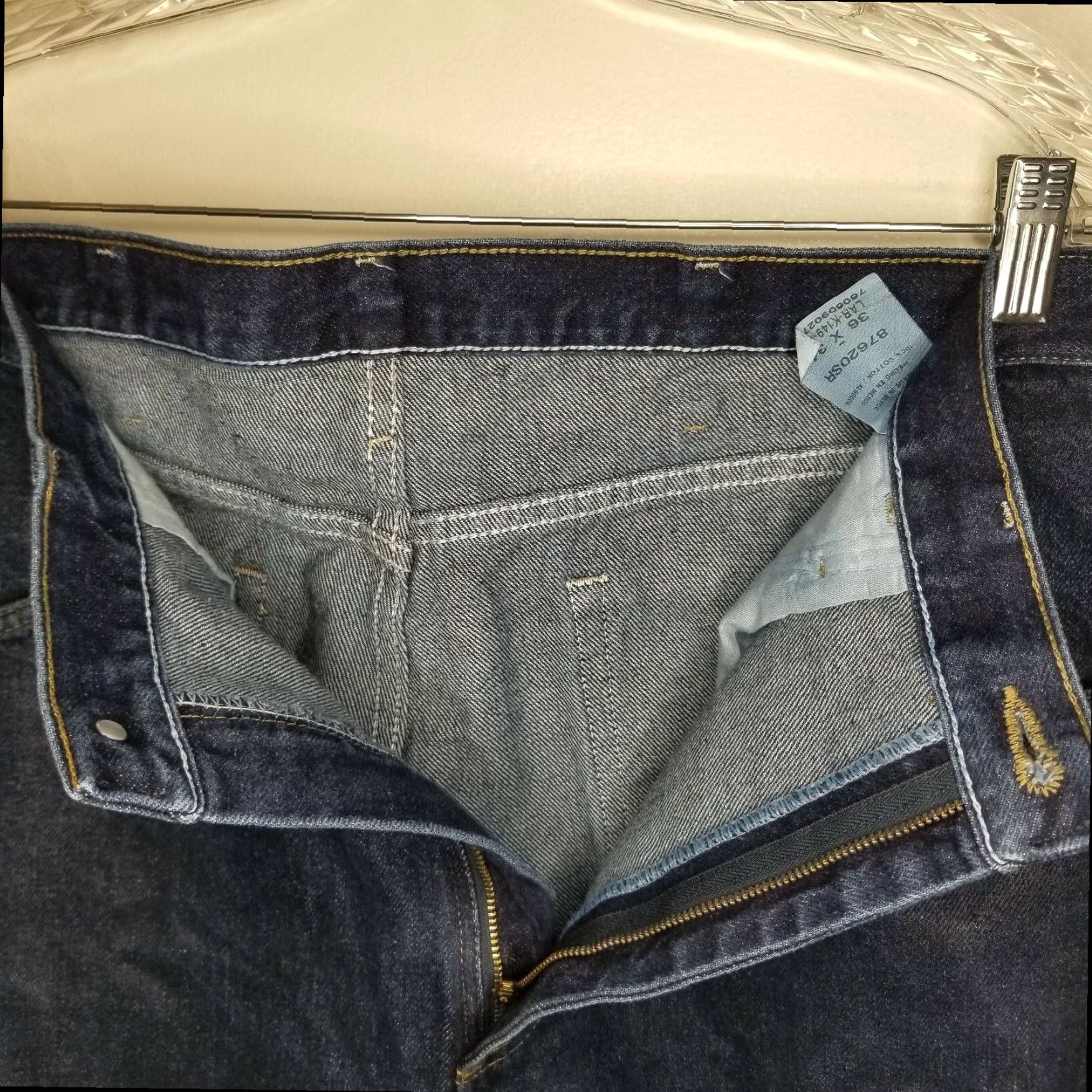 Vintage Rustler Mens Blue Straight Jeans Size 36x34 Size US 36 / EU 52 - 4 Thumbnail