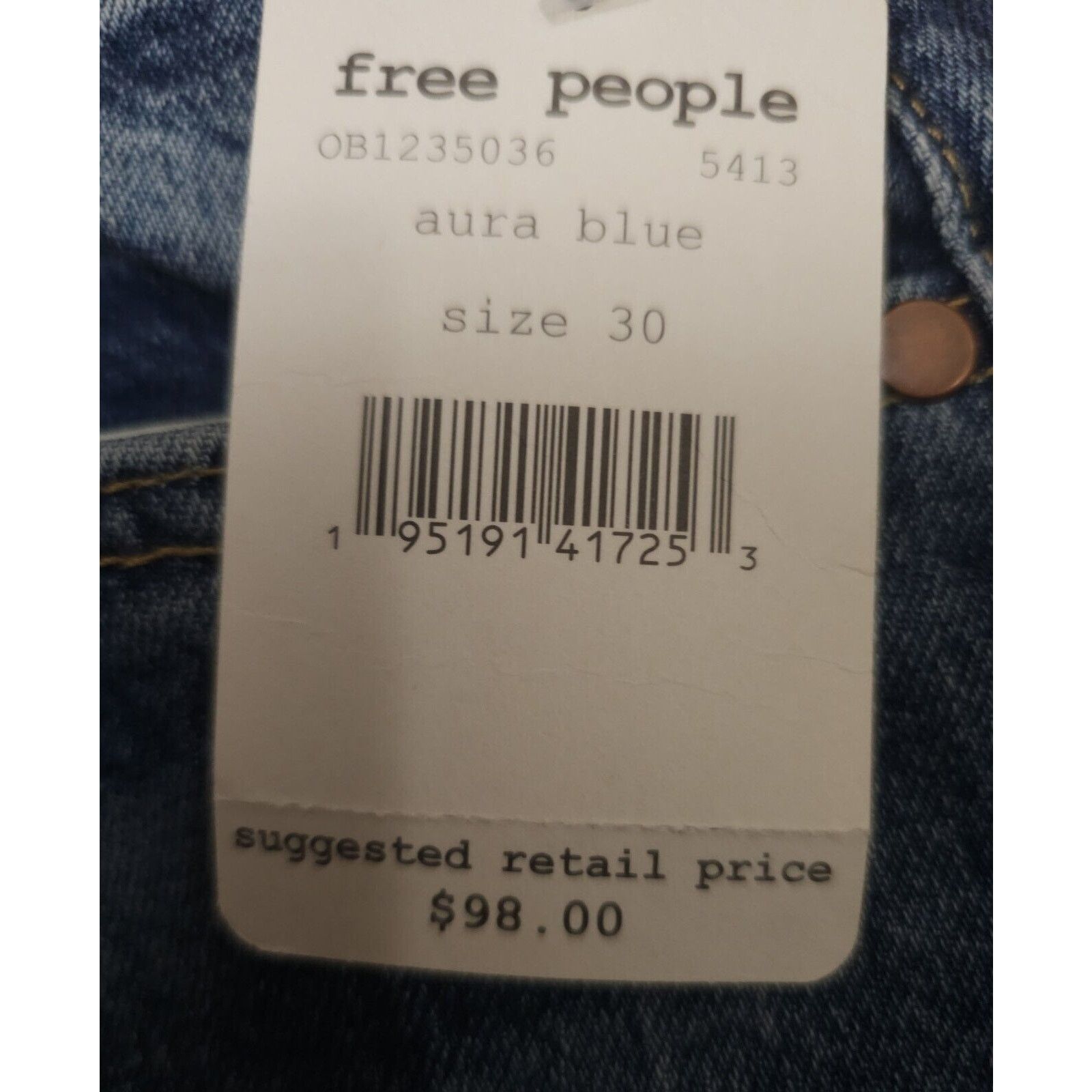 Free People Free People We The Free French Girl Flare Jean In Aura Blue Size 30" / US 8 / IT 44 - 7 Thumbnail