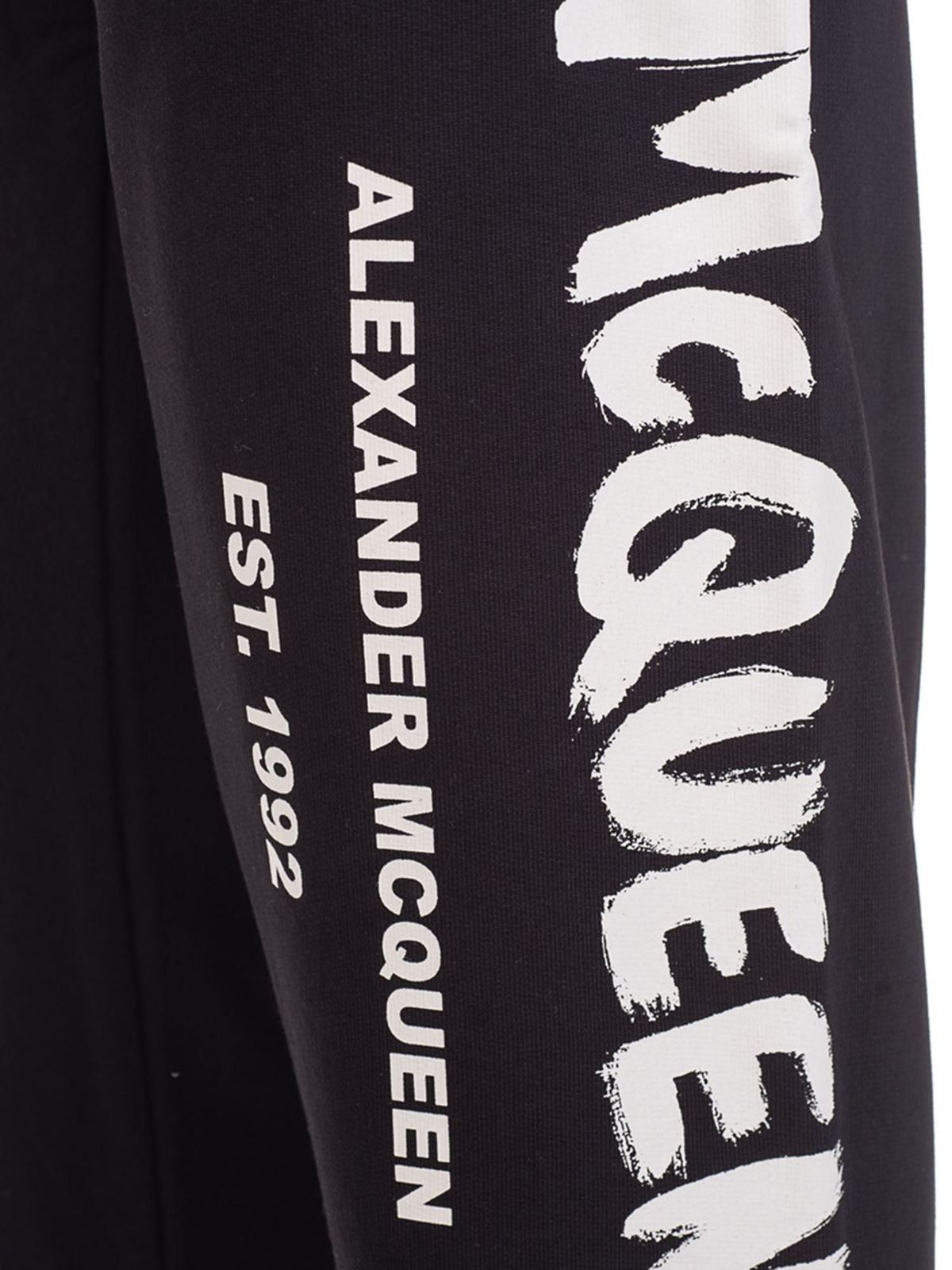 Alexander McQueen o1w1db10725 McQueen Graffiti Joggers in Black Size US 36 / EU 52 - 3 Thumbnail