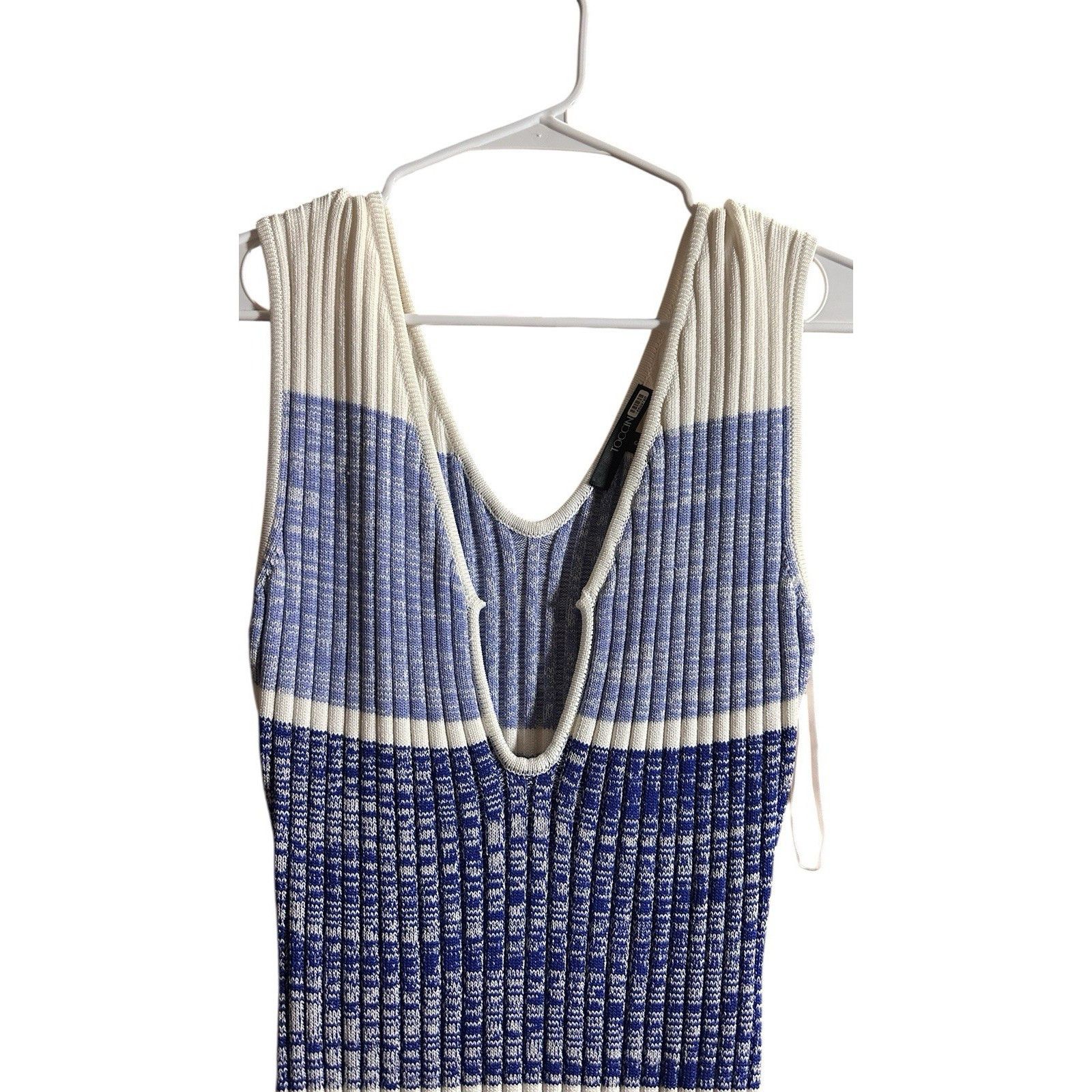 Other Toccin Womens Sadie Sleeveless Striped Midi Dress Msrp $395 Size S / US 4 / IT 40 - 5 Thumbnail