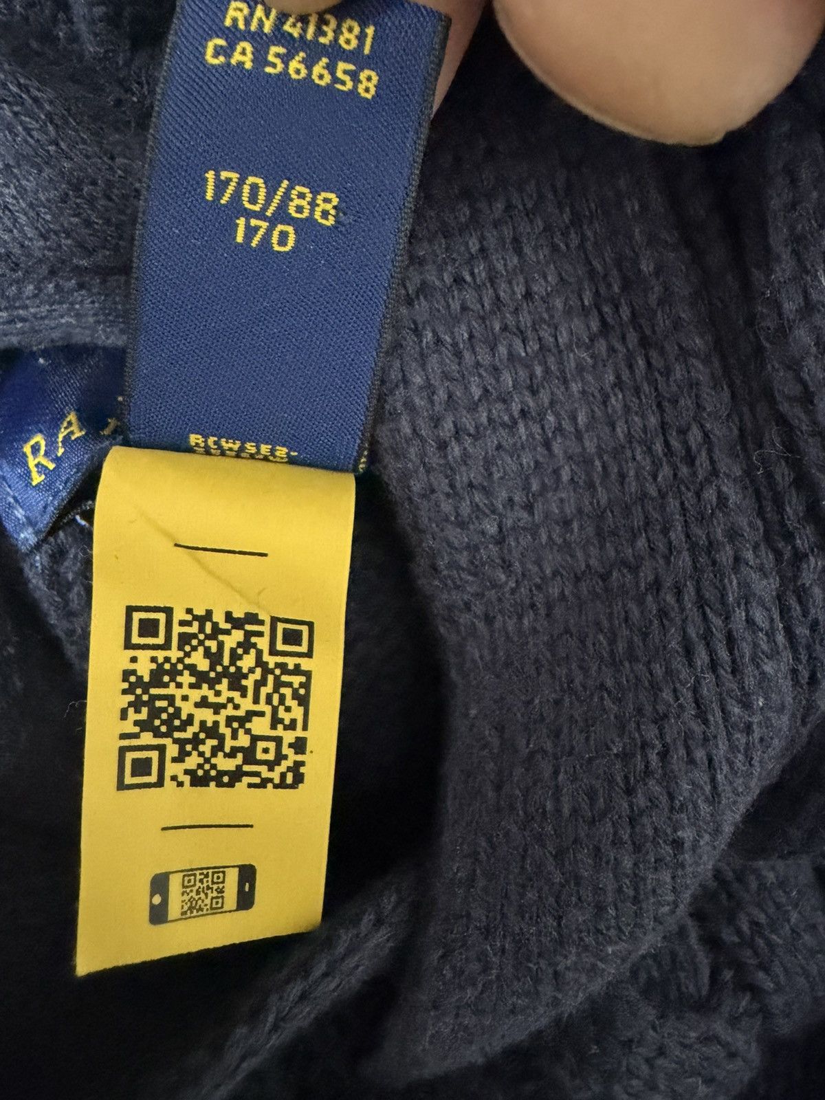 Polo Ralph Lauren Polo Ralph Lauren Cable Knit Hooded Vest- Navy Blue/Red Pony Size US XL / EU 56 / 4 - 6 Thumbnail