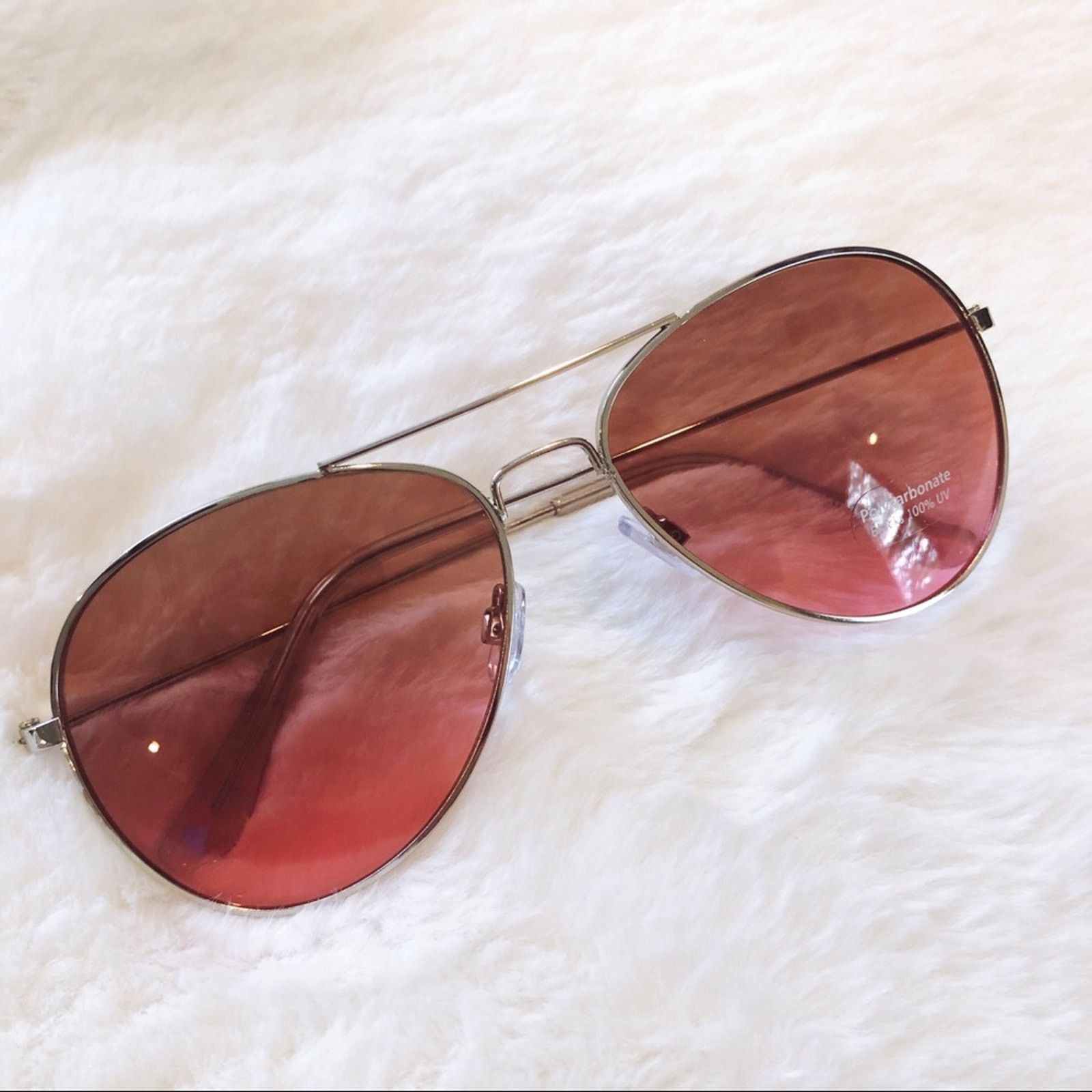 Other Rosalia Dark Pink Full Rim Aviator Sunglasses Size ONE SIZE - 3 Thumbnail