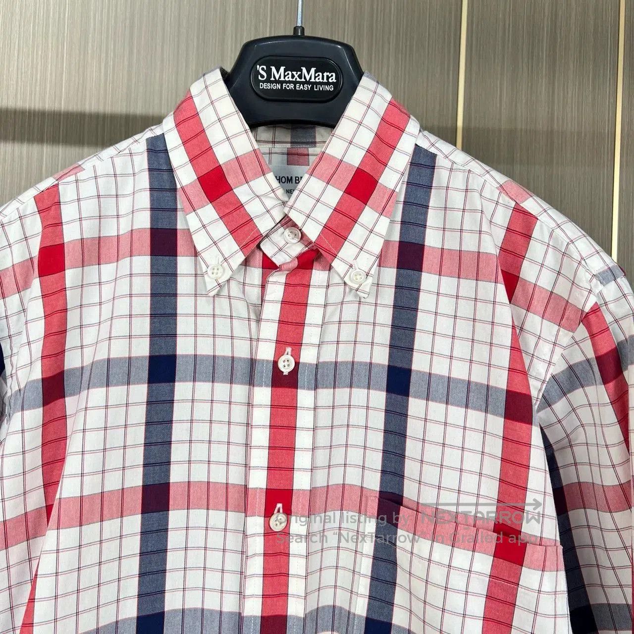 Thom Browne thom browne red and white checkered shirt. Size US XS / EU 42 / 0 - 3 Thumbnail