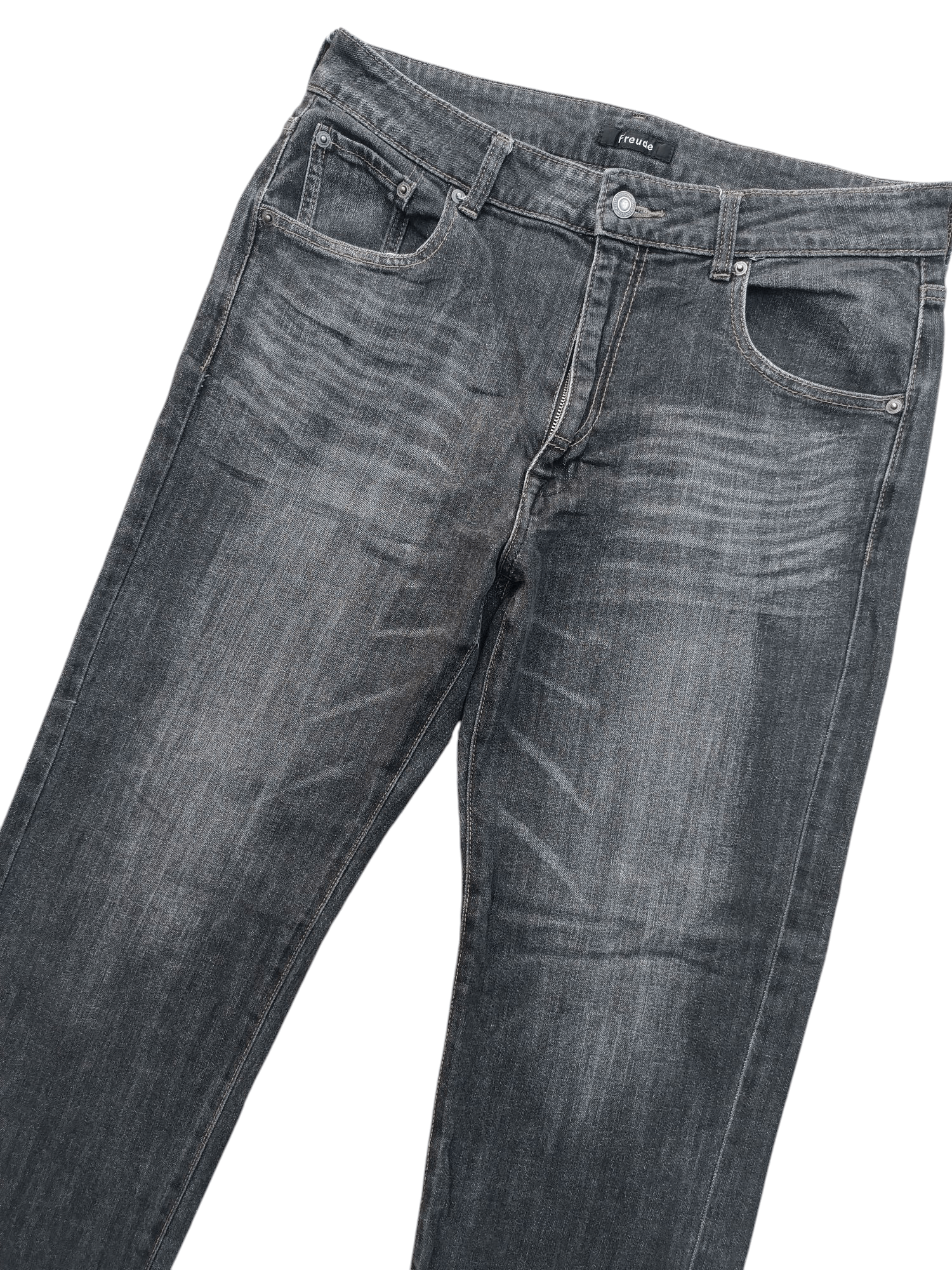 Japanese Brand RARE🔥Japanese Brand Freude Baggy Whiskers Faded Denim E239i Size US 32 / EU 48 - 3 Thumbnail