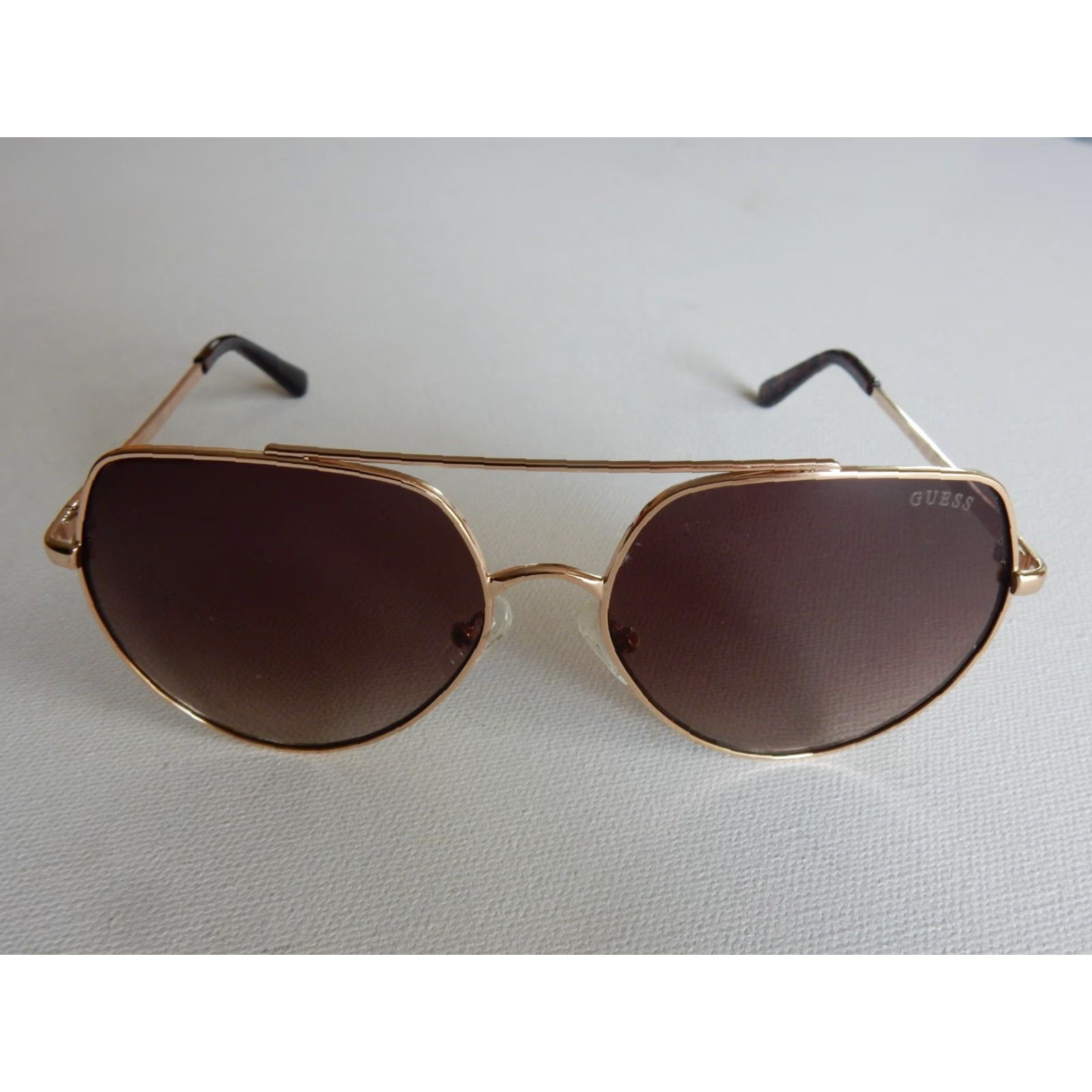 Guess GUESS Women Aviator Sunglasses 58x15mm Gold Glitter 2010s Accessories Size ONE SIZE - 2 Thumbnail