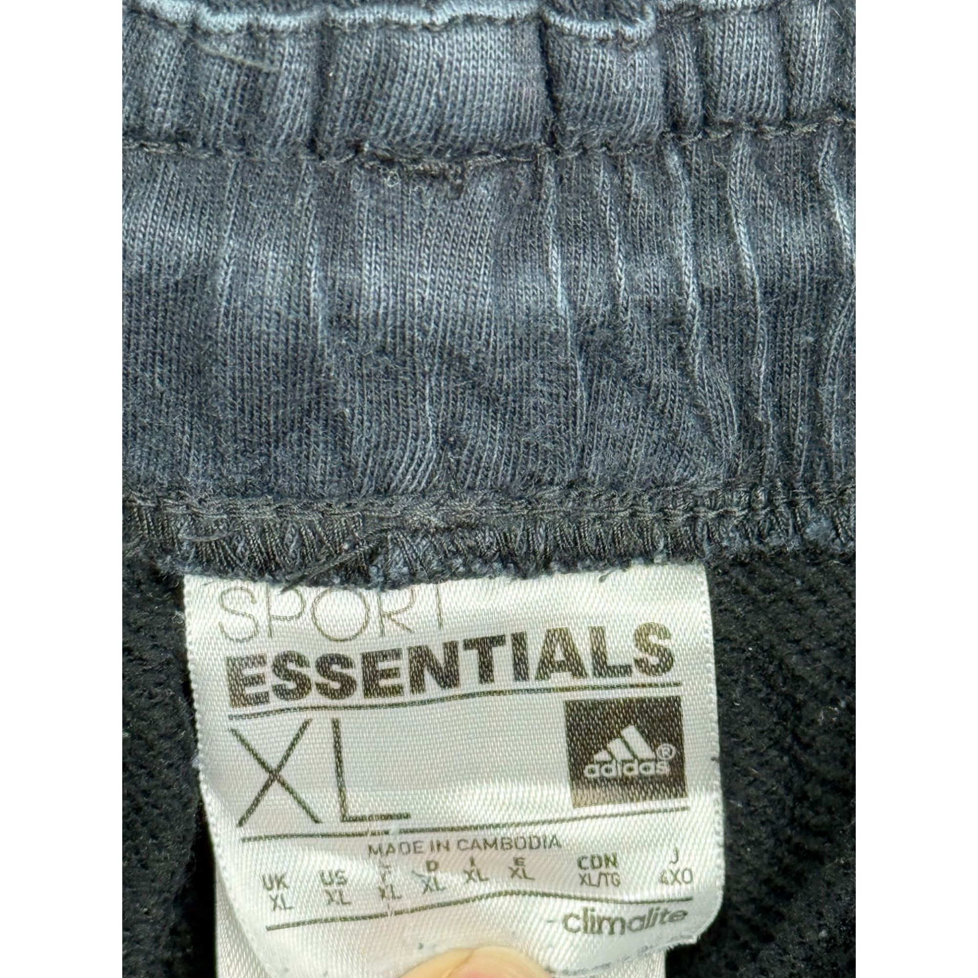 Adidas ADIDAS Sport Essentials Black Fleece Joggers • Climalite • S Size US 40 / EU 56 - 8 Thumbnail