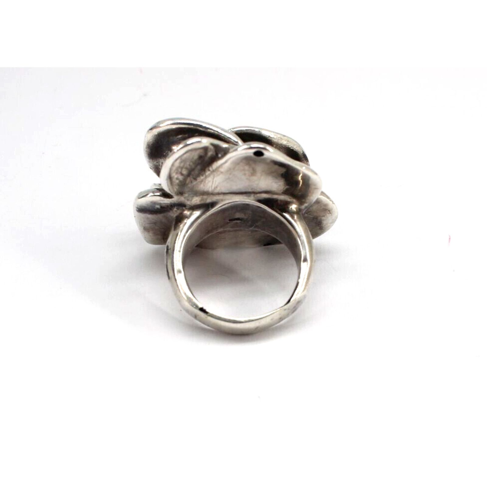 Other Big Beautiful Sterling Sliver Rose Ring •925 1-1/2" Size 7 Size ONE SIZE - 4 Thumbnail