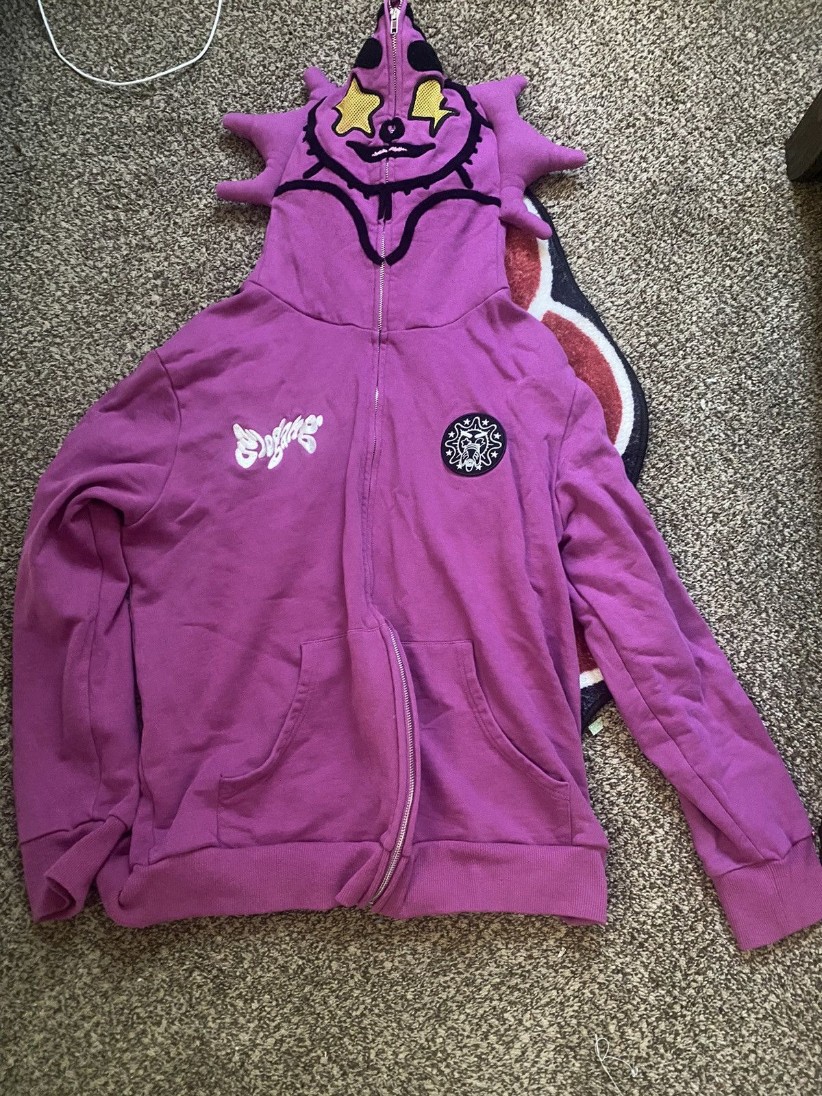 Glo Gang × Streetwear × Vintage Purple Full Zip Glo Gang